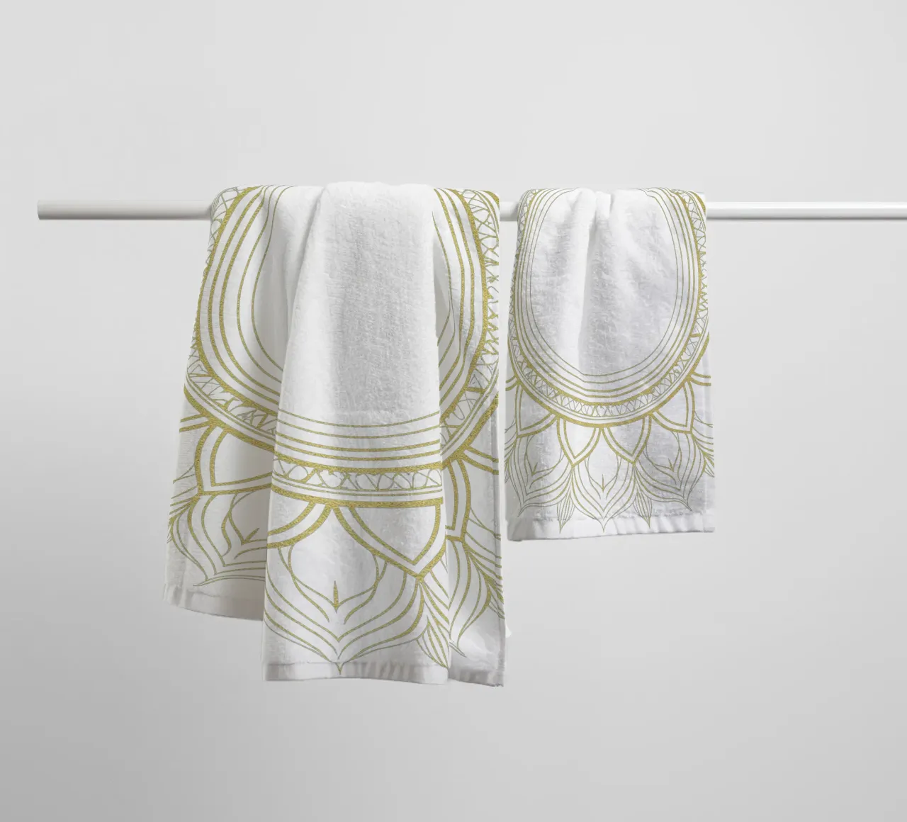 Golden Mandala towel by Spiritual Touch