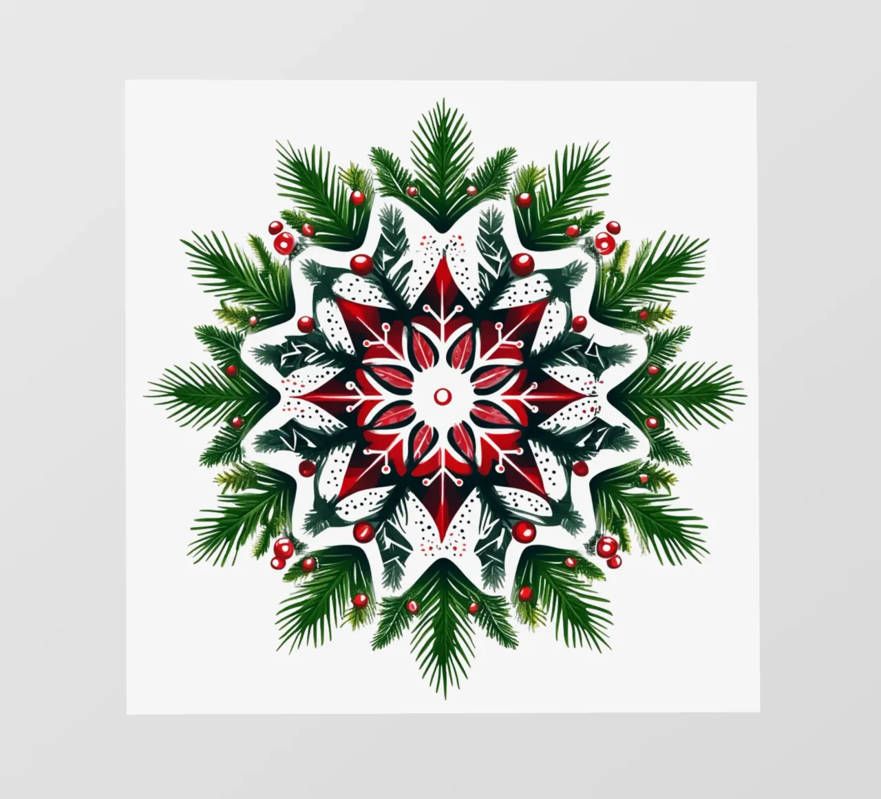 Mandala di Natale telo in pvc da Spiritual Touch
