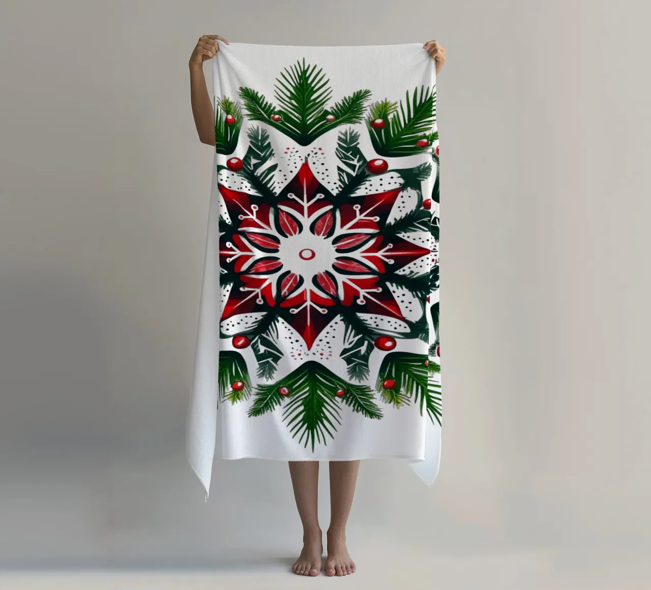 Mandala di Natale telo mare da Spiritual Touch