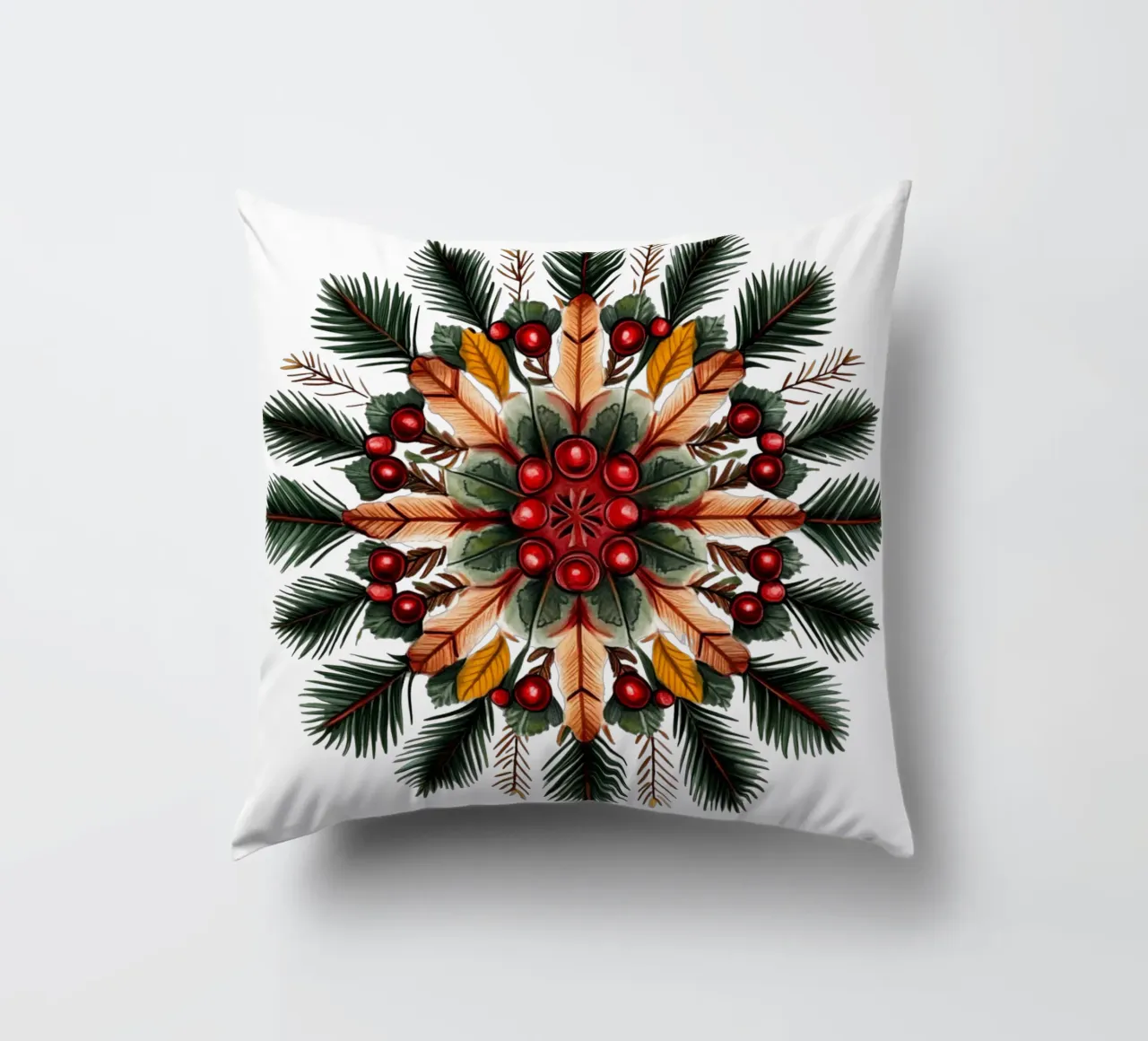 Mandala di Natale cuscino da Spiritual Touch