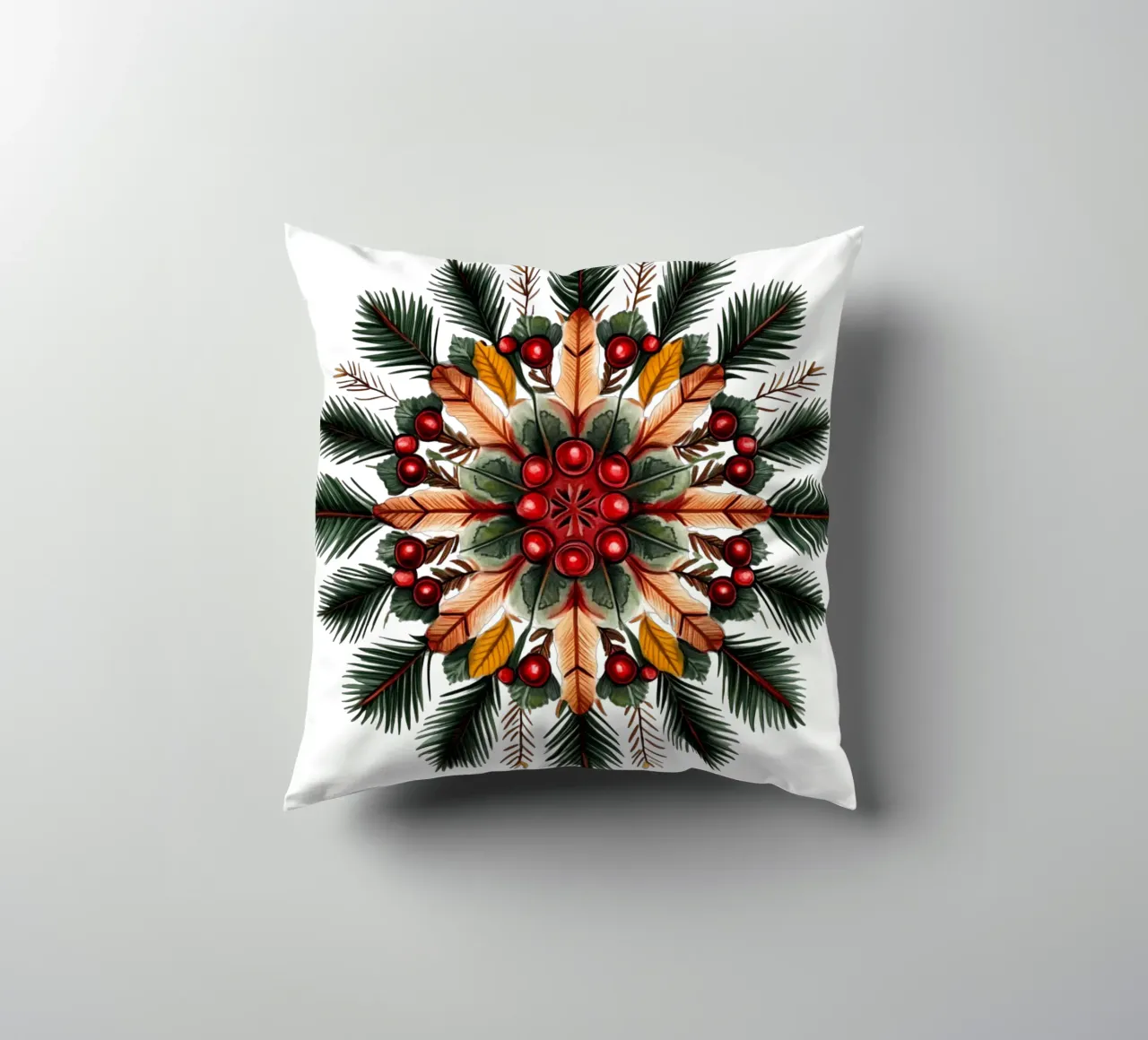 Mandala di Natale cuscino da Spiritual Touch