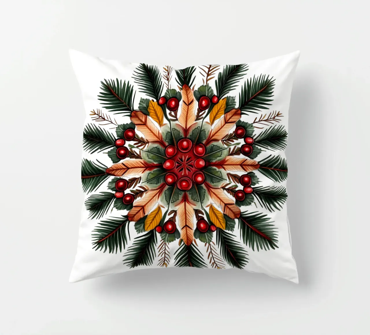 Mandala di Natale cuscino da Spiritual Touch