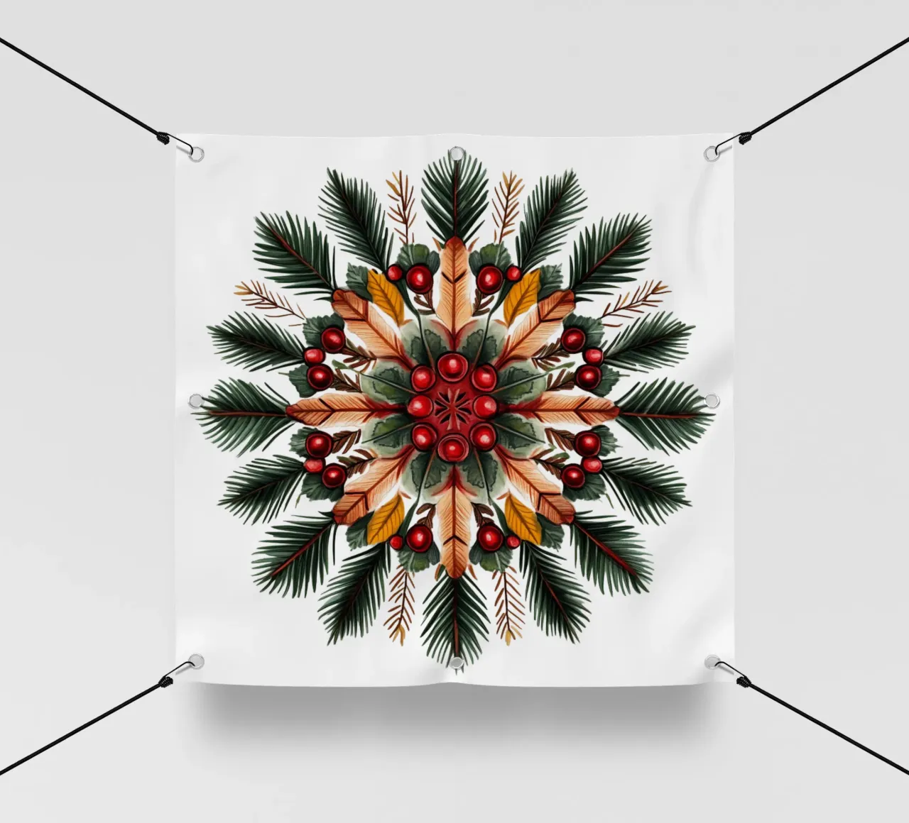 Mandala di Natale telo in pvc da Spiritual Touch