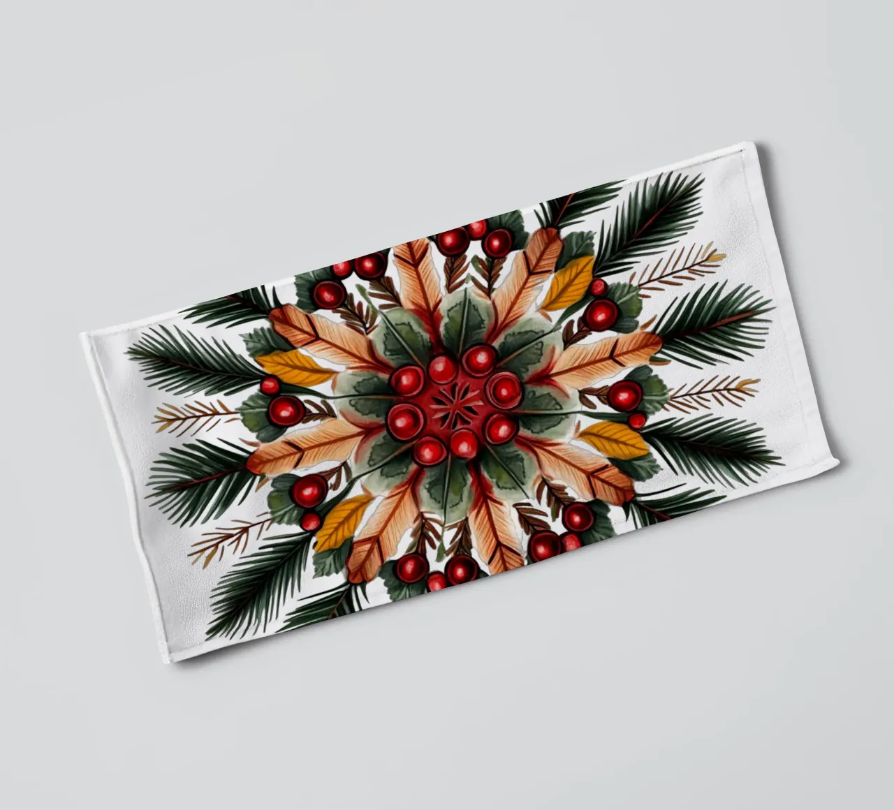 Mandala di Natale asciugamano da bagno da Spiritual Touch