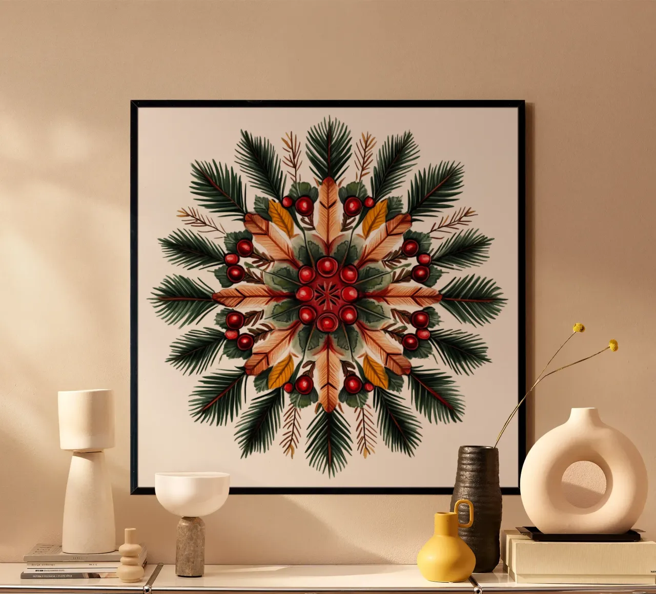 Mandala di Natale carta hahnemühle da Spiritual Touch
