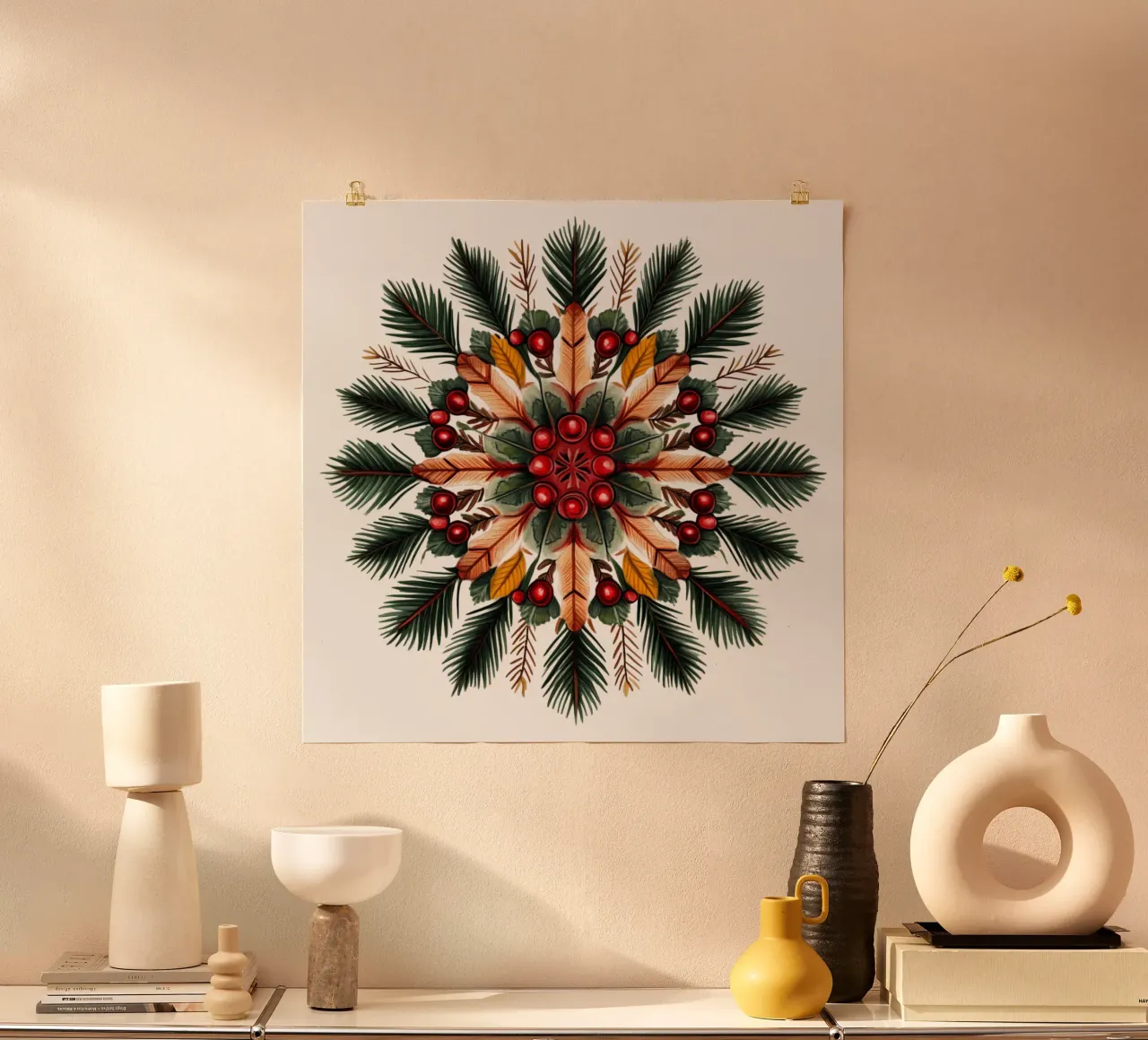 Mandala di Natale carta hahnemühle da Spiritual Touch