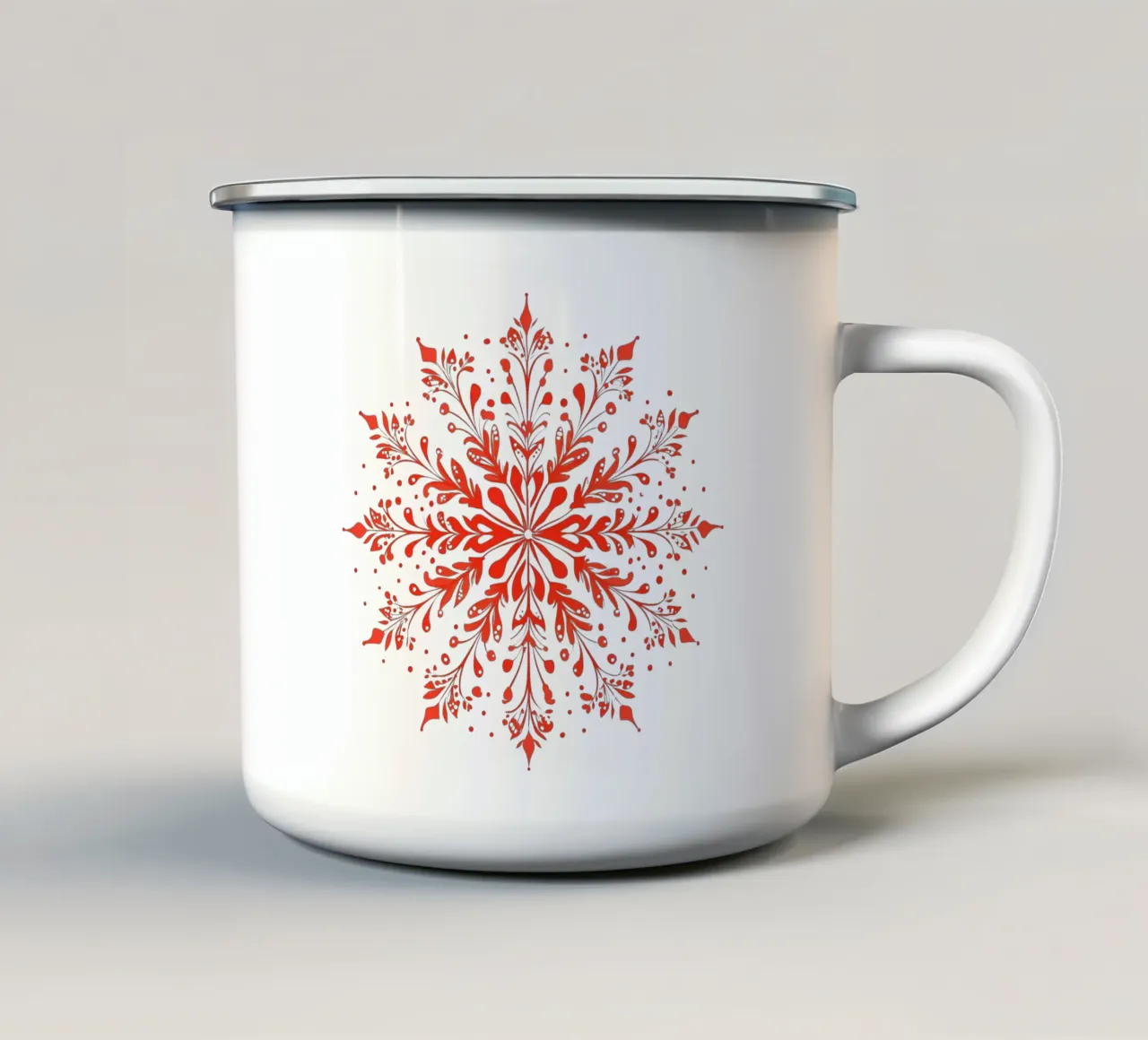 Mandala di Natale tazza in smalto da Spiritual Touch