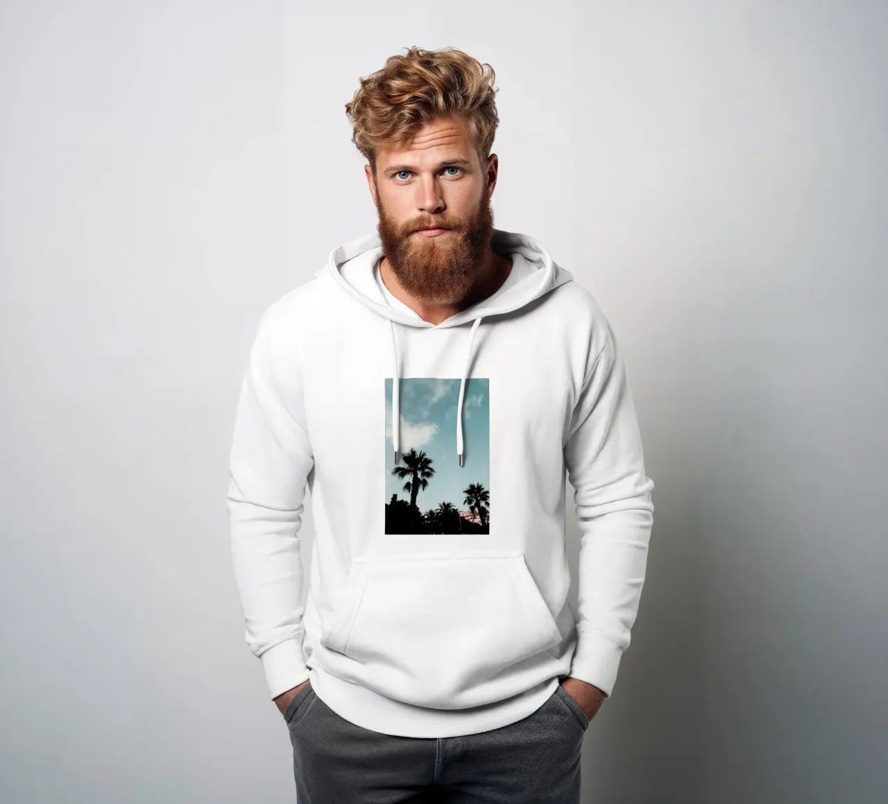 Palms XI felpa con cappuccio da Sebastian Hilgetag