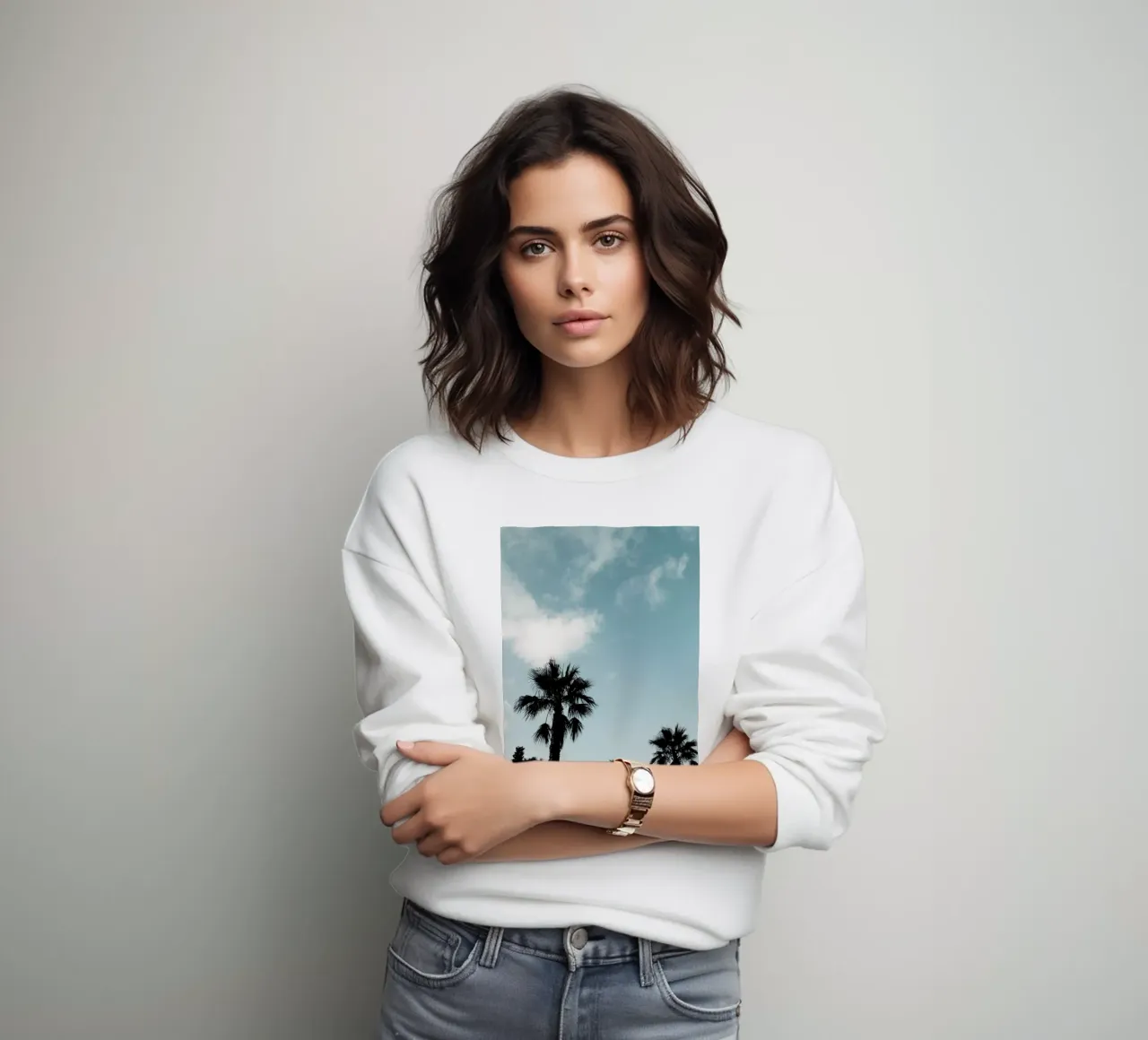 Palms XI Sweatshirt von Sebastian Hilgetag