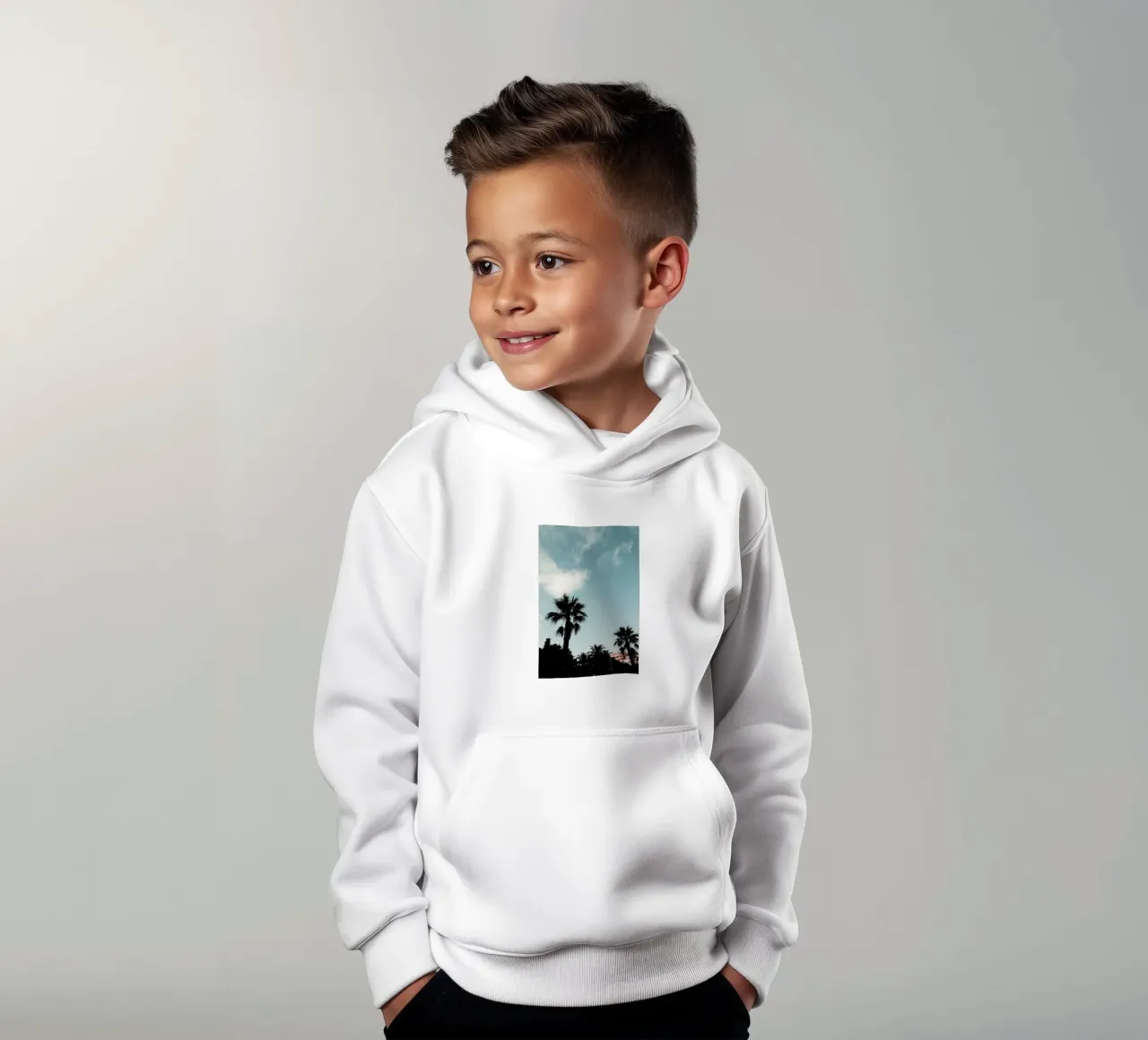 Palms XI felpa bambino con cappuccio da Sebastian Hilgetag