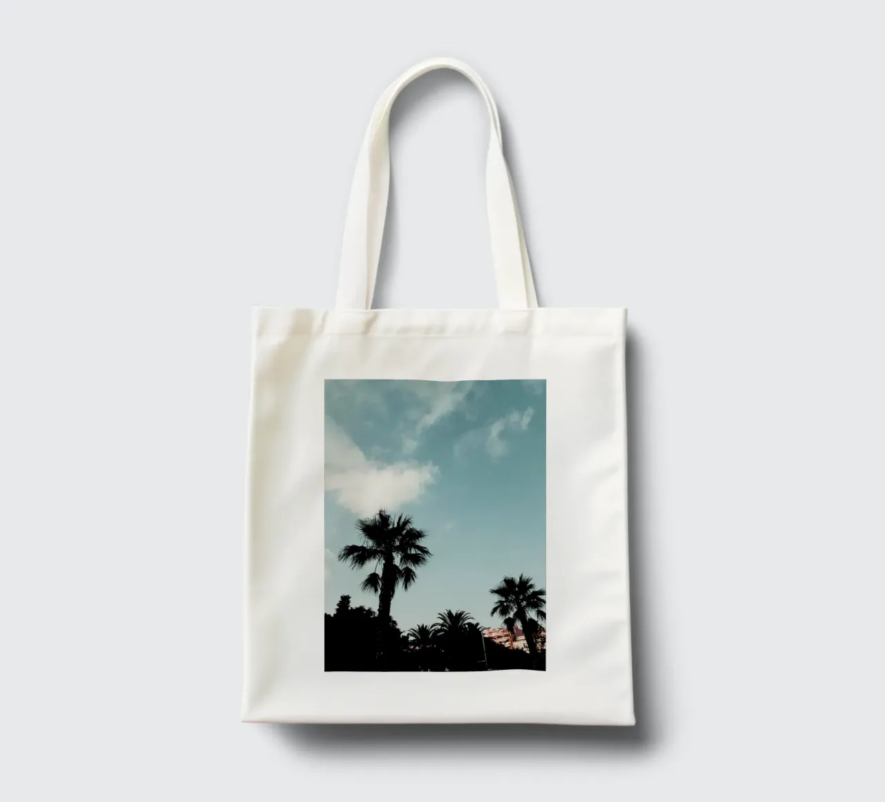 Palms XI borsa in juta da Sebastian Hilgetag