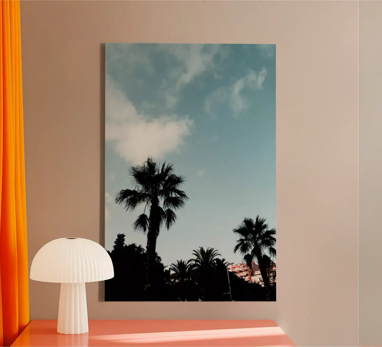 Palms XI tela con Cornice a cassetta da Sebastian Hilgetag