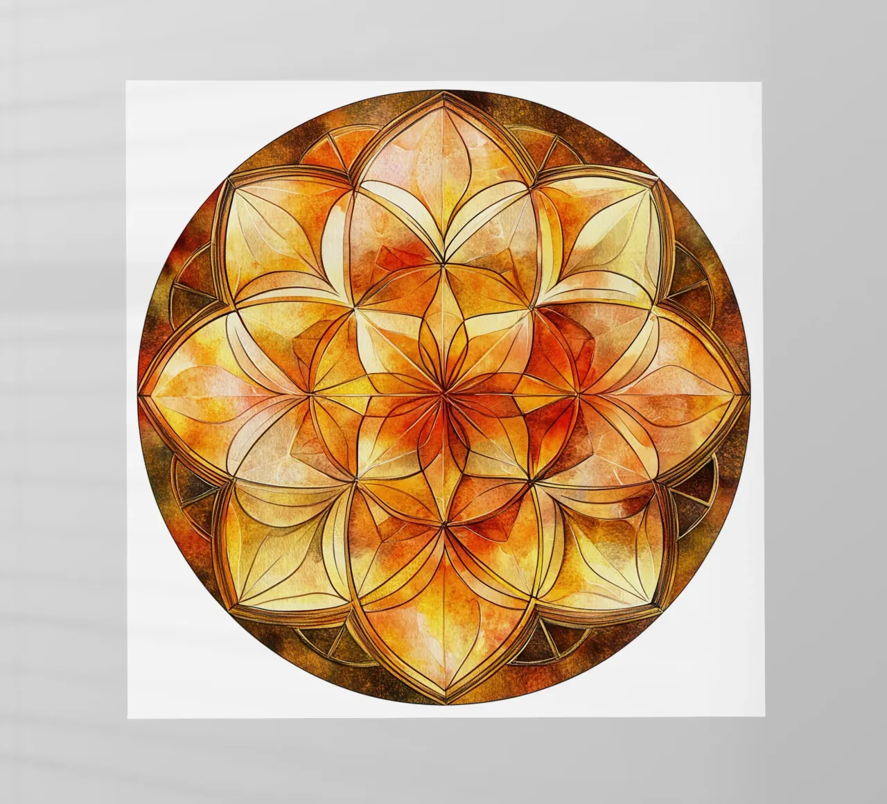 Mandala autunnale pellicola backlit da Spiritual Touch