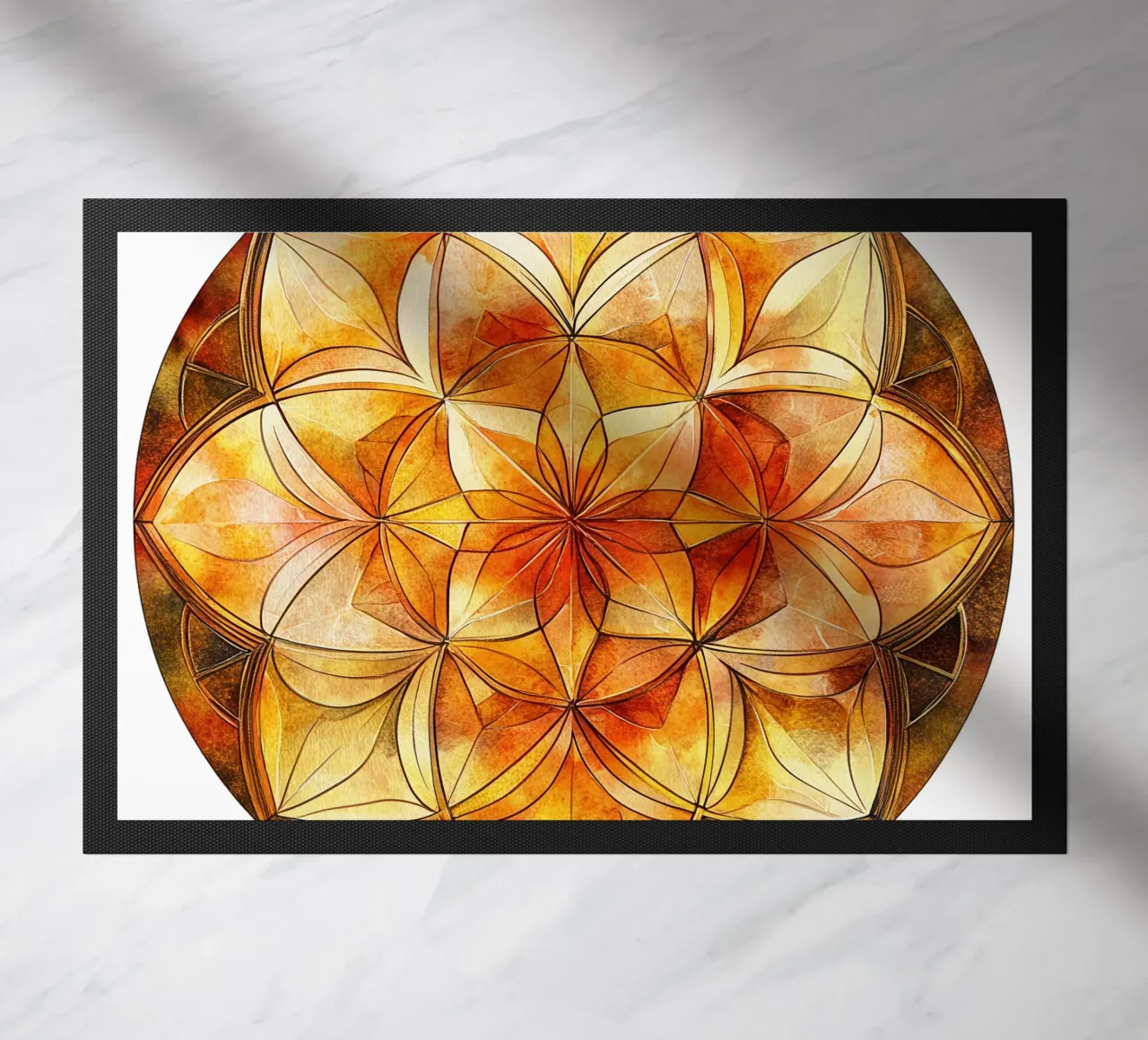 Fall Mandala doormat by Spiritual Touch