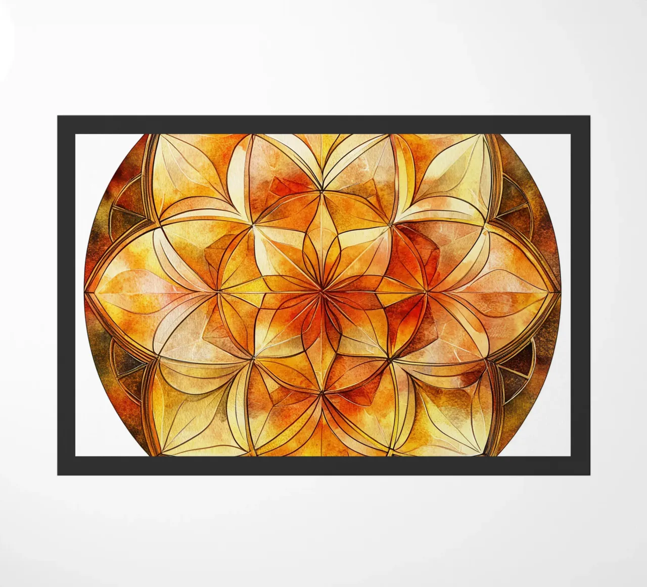 Fall Mandala doormat by Spiritual Touch