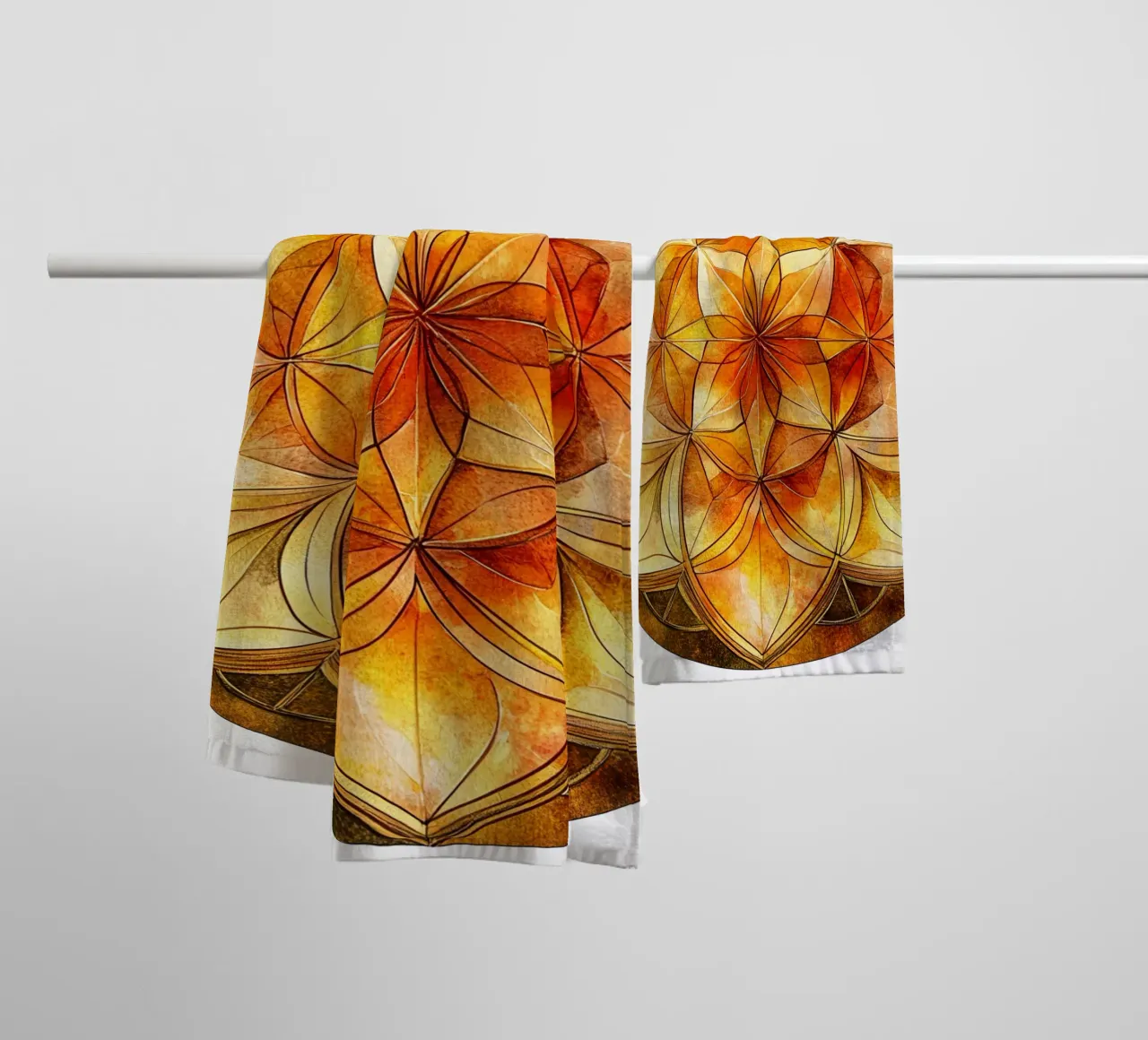 Mandala d'automne serviette de bain de Spiritual Touch