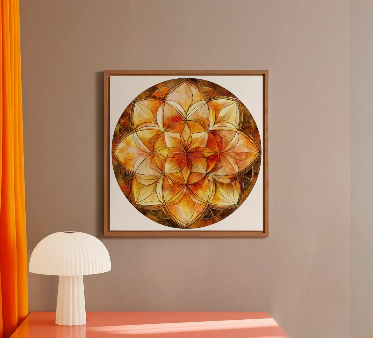 Fall Mandala alu-dibond by Spiritual Touch