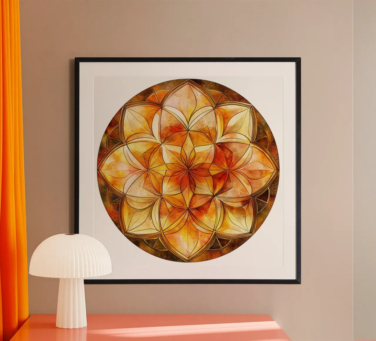 Fall Mandala poster by Spiritual Touch