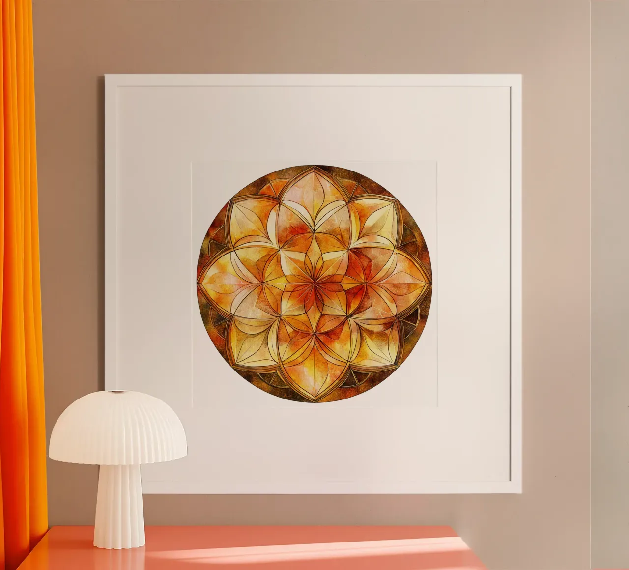 Fall Mandala poster by Spiritual Touch