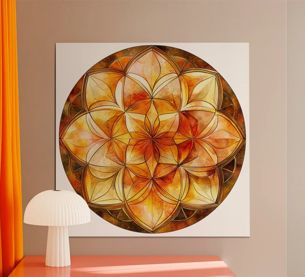 Fall Mandala poster by Spiritual Touch
