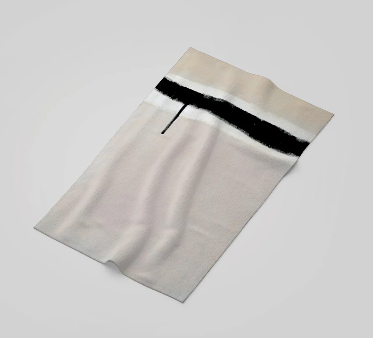 Astratto Beige Minimal Stripe Scandi telo mare da Euphoria Theresa