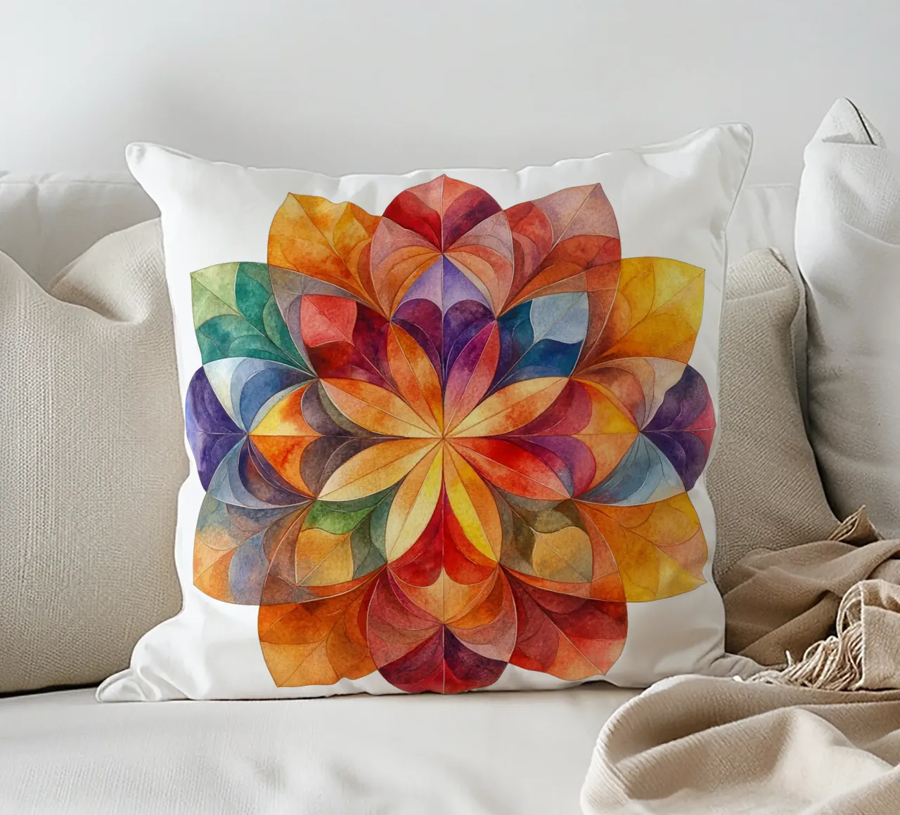 Mandala autunnale cuscino da Spiritual Touch