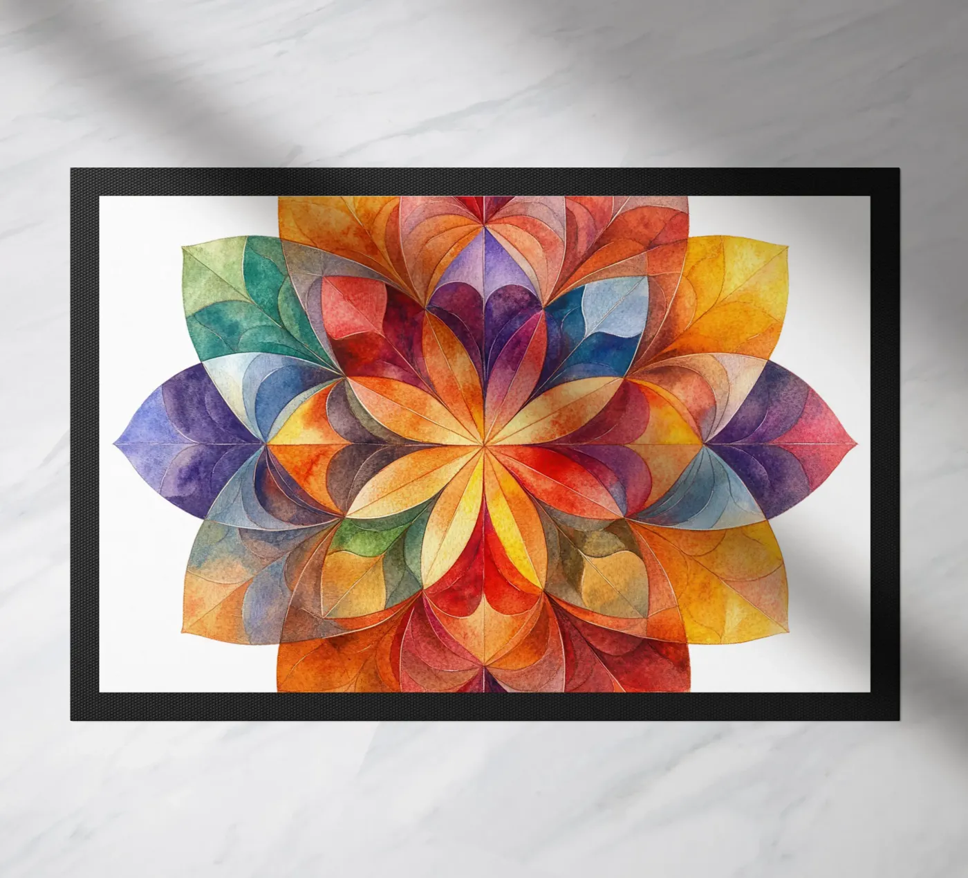 Herbst-Mandala Fußmatte von Spiritual Touch