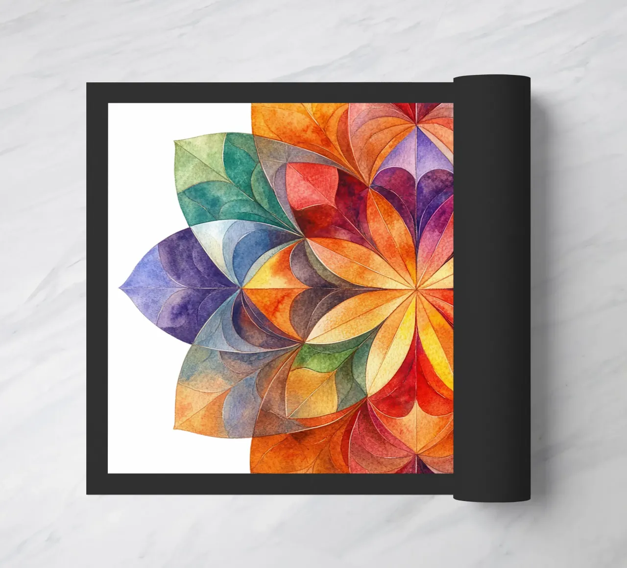 Fall Mandala doormat by Spiritual Touch