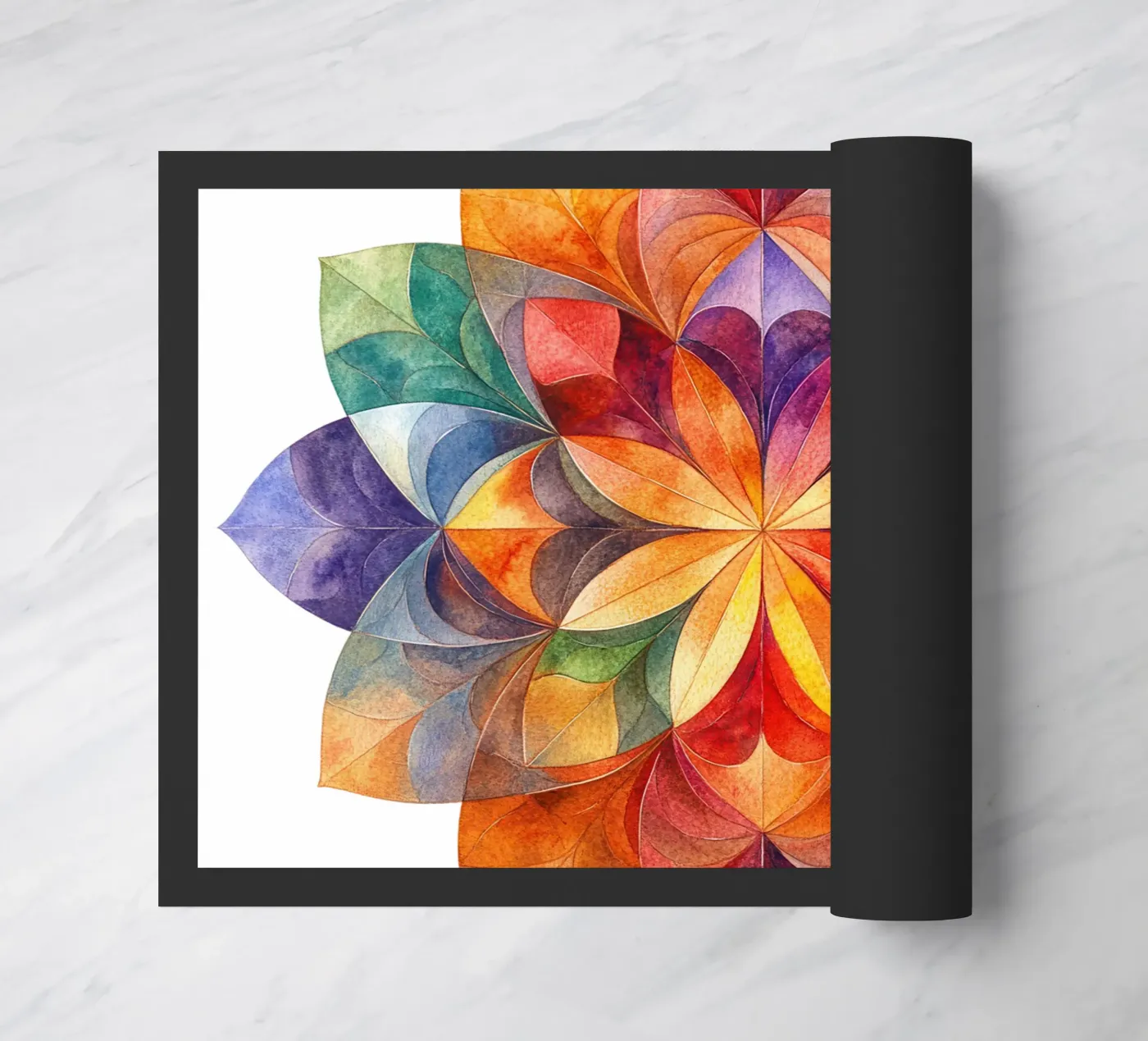 Herbst-Mandala Fußmatte von Spiritual Touch