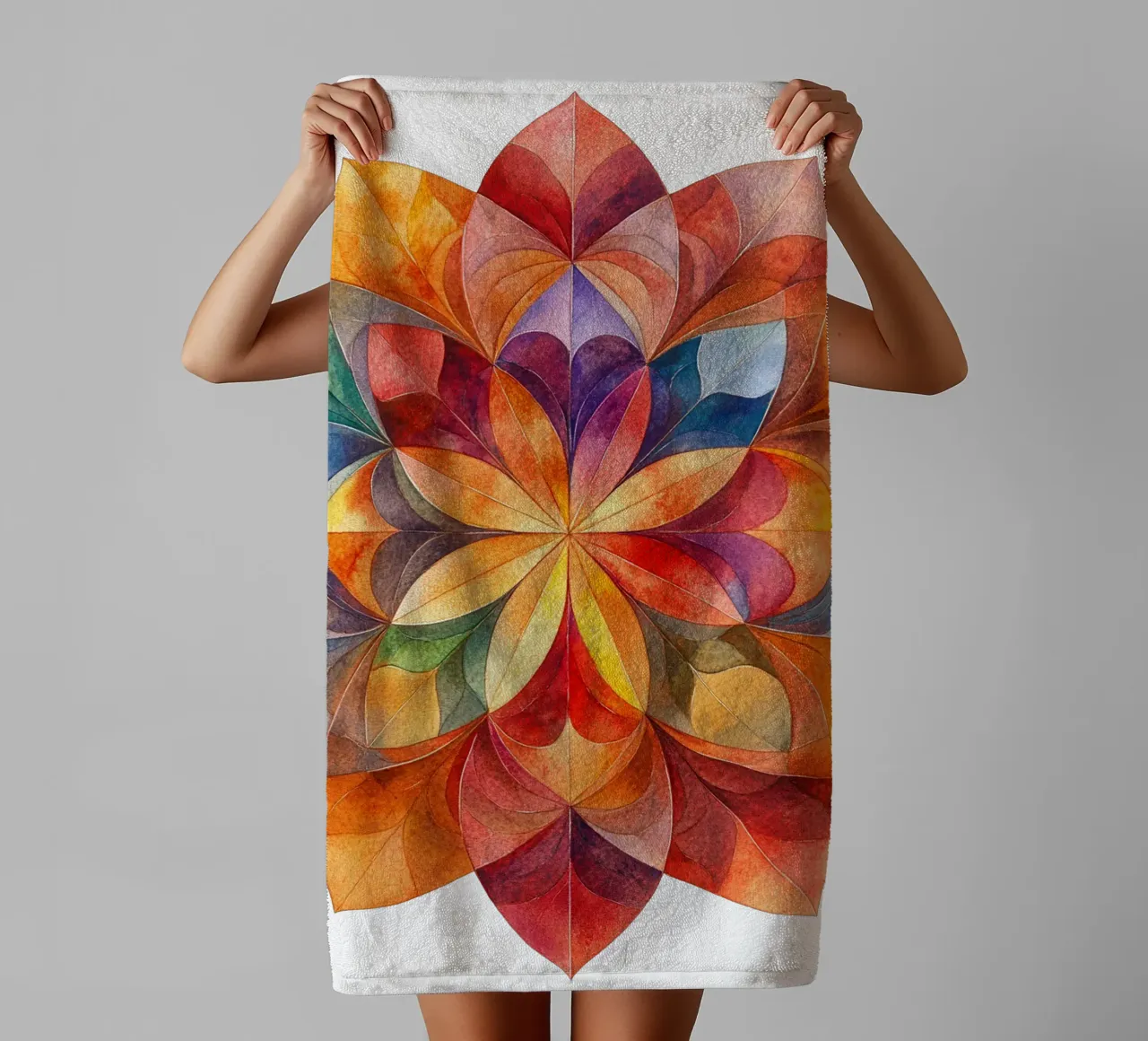 Fall Mandala towel by Spiritual Touch