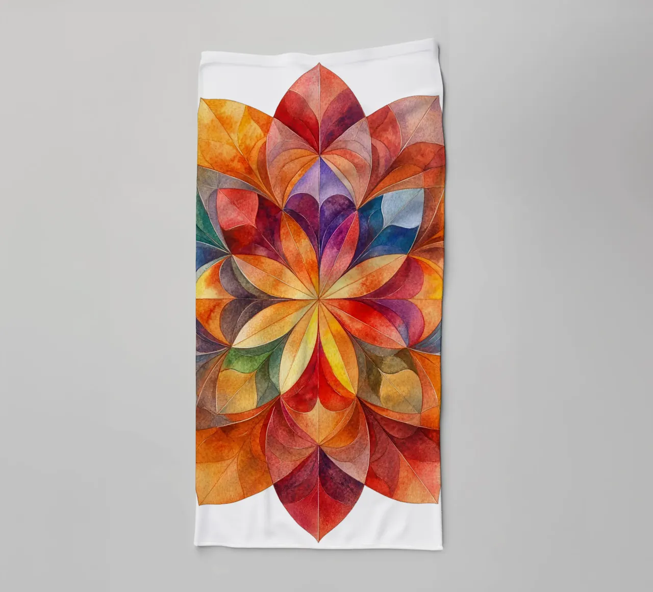 Fall Mandala towel by Spiritual Touch