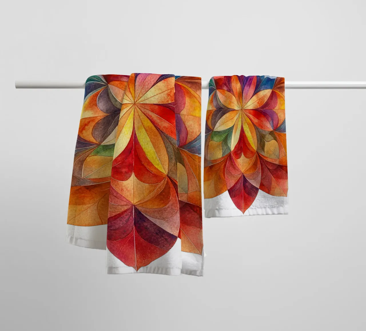 Fall Mandala towel by Spiritual Touch