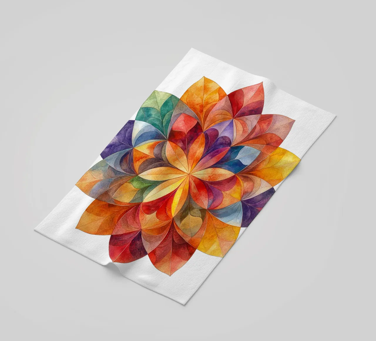 Mandala autunnale telo mare da Spiritual Touch