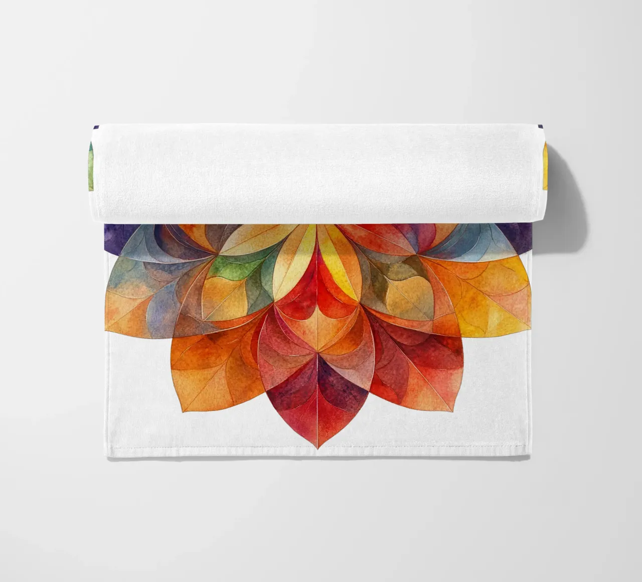 Fall Mandala beach towel by Spiritual Touch
