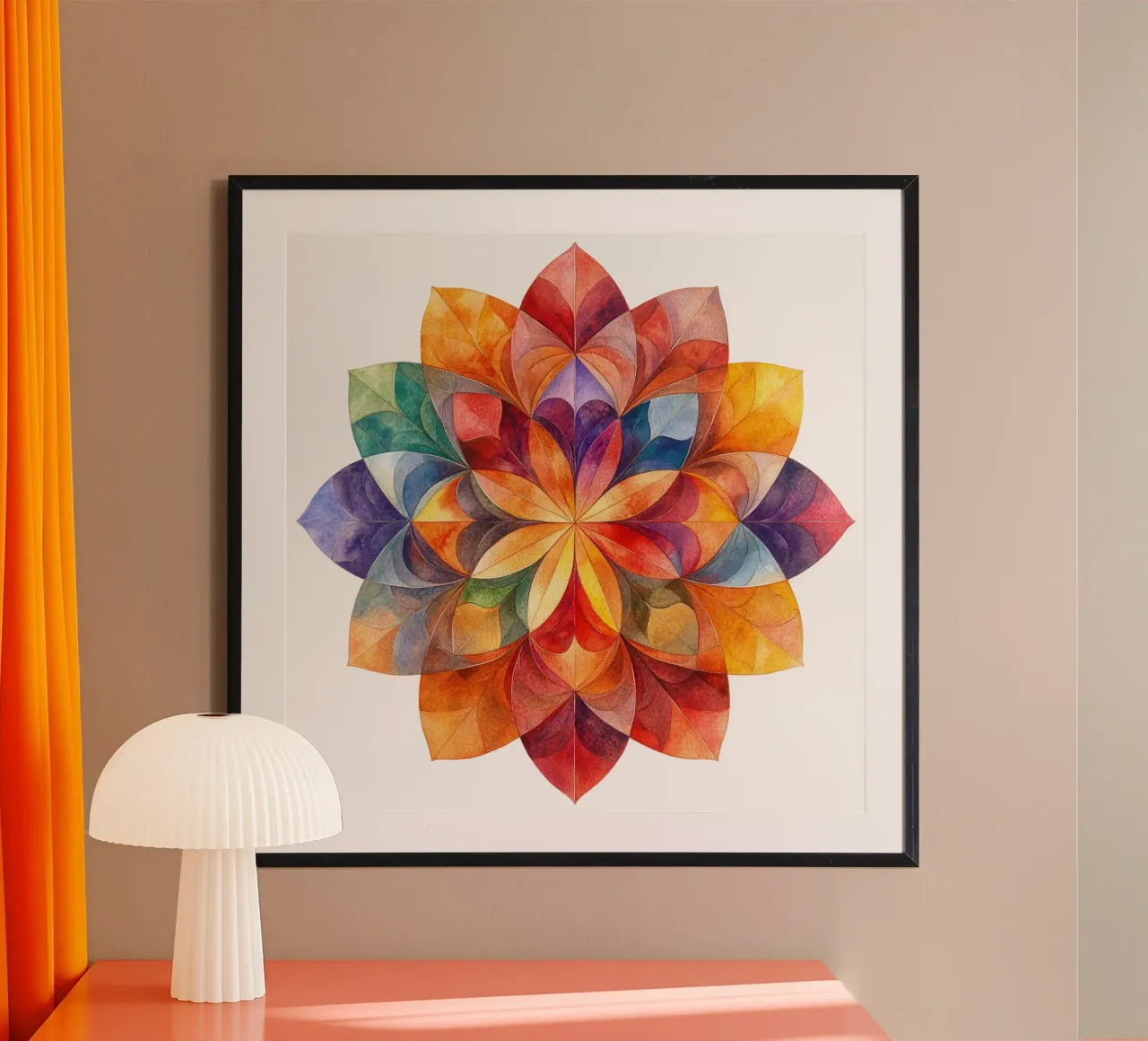 Fall Mandala poster by Spiritual Touch