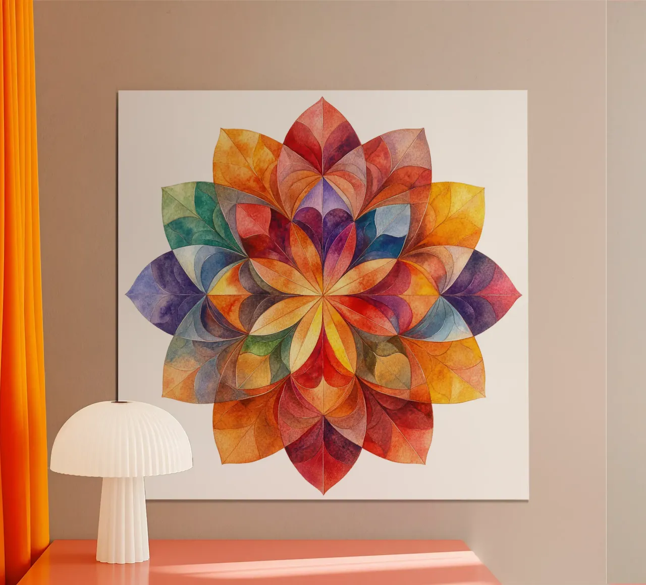 Fall Mandala poster by Spiritual Touch