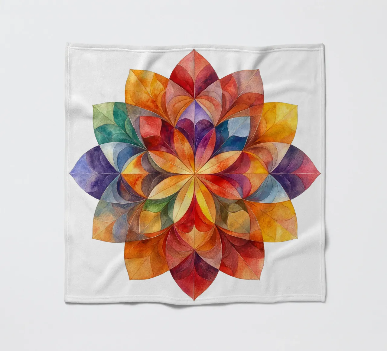 Fall Mandala fleece blanket by Spiritual Touch