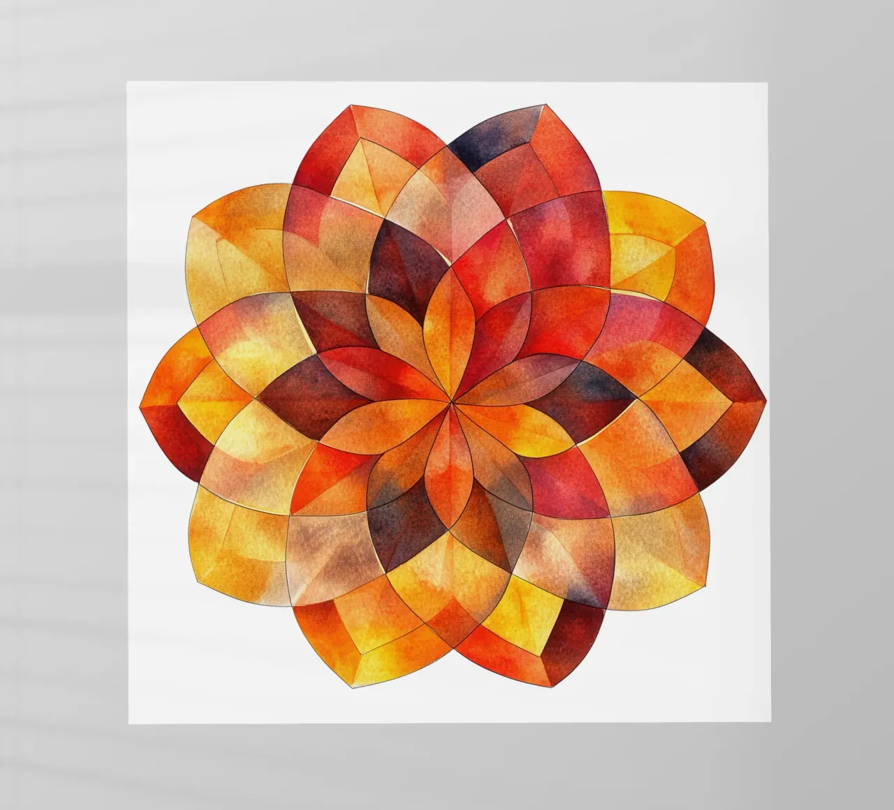 Mandala autunnale pellicola backlit da Spiritual Touch