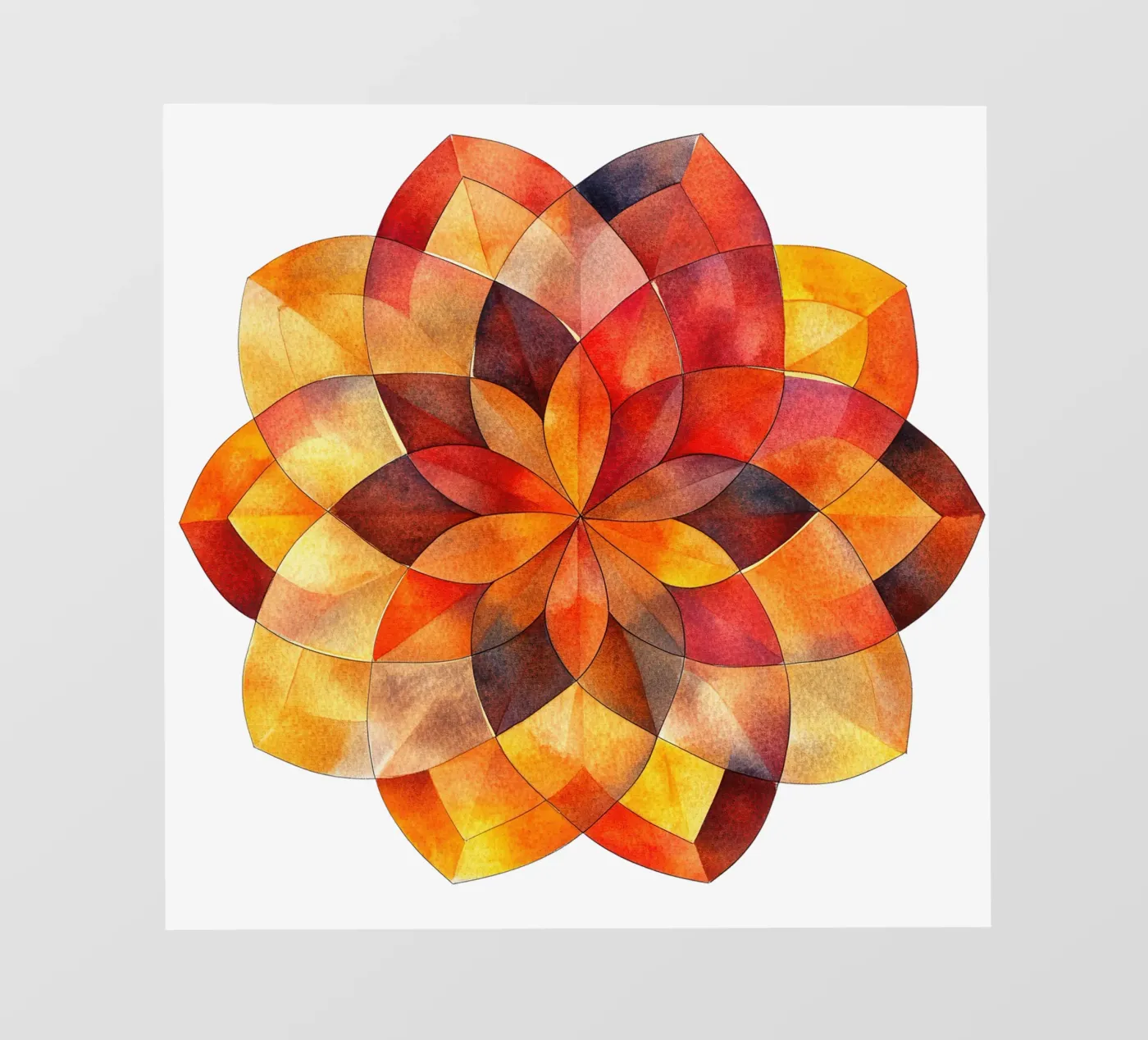 Mandala autunnale pellicola backlit da Spiritual Touch
