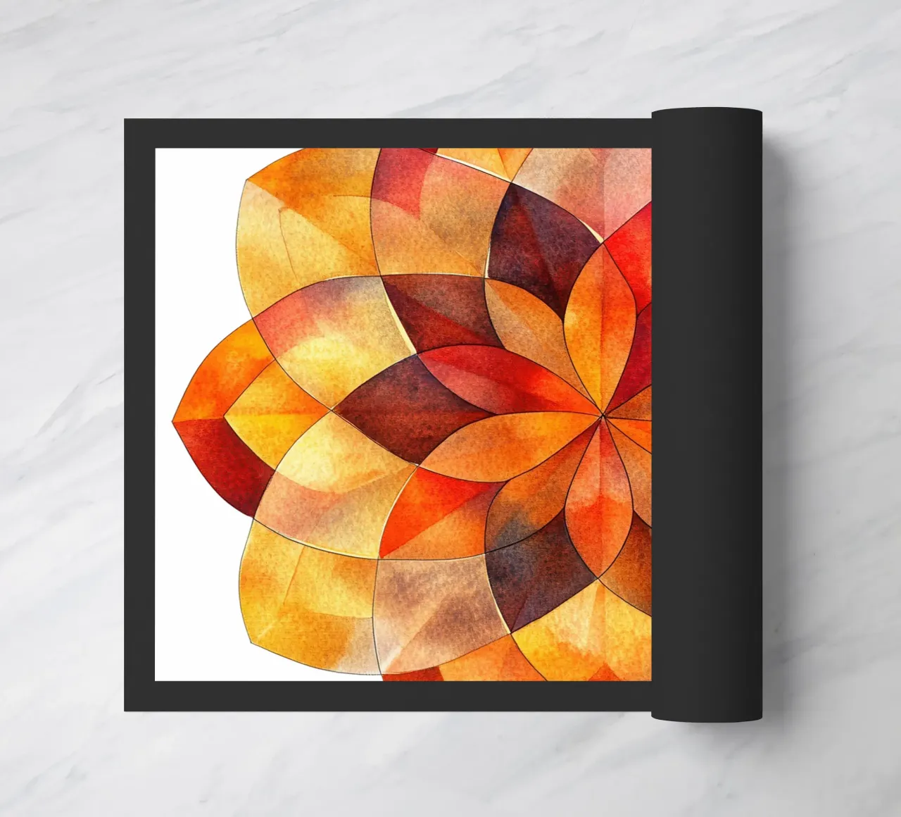 Fall Mandala doormat by Spiritual Touch