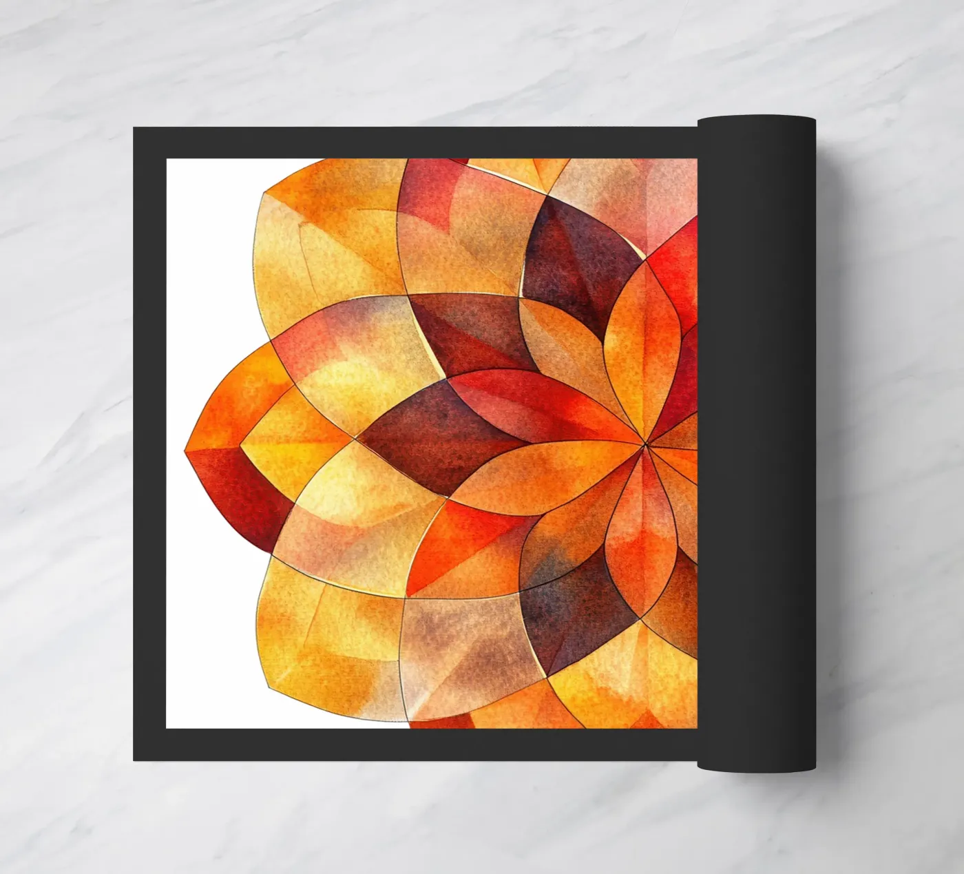 Herfst Mandala deurmat van Spiritual Touch