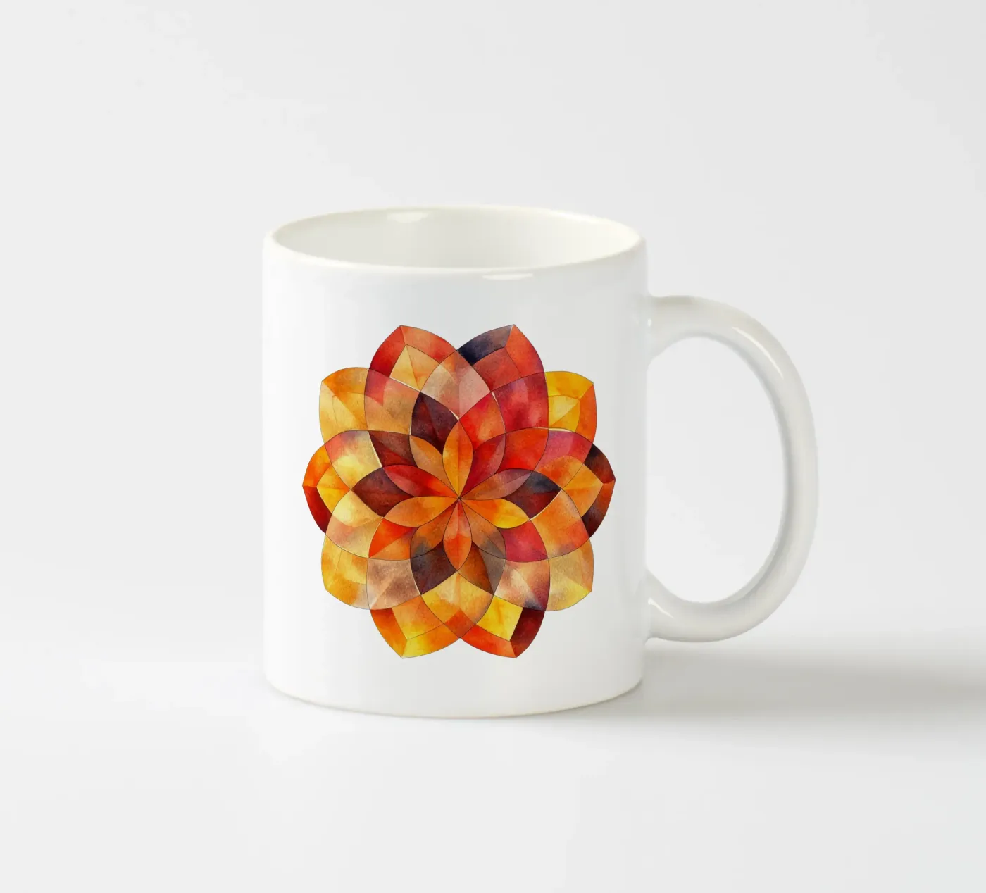 Fall Mandala ceramic mug by Spiritual Touch