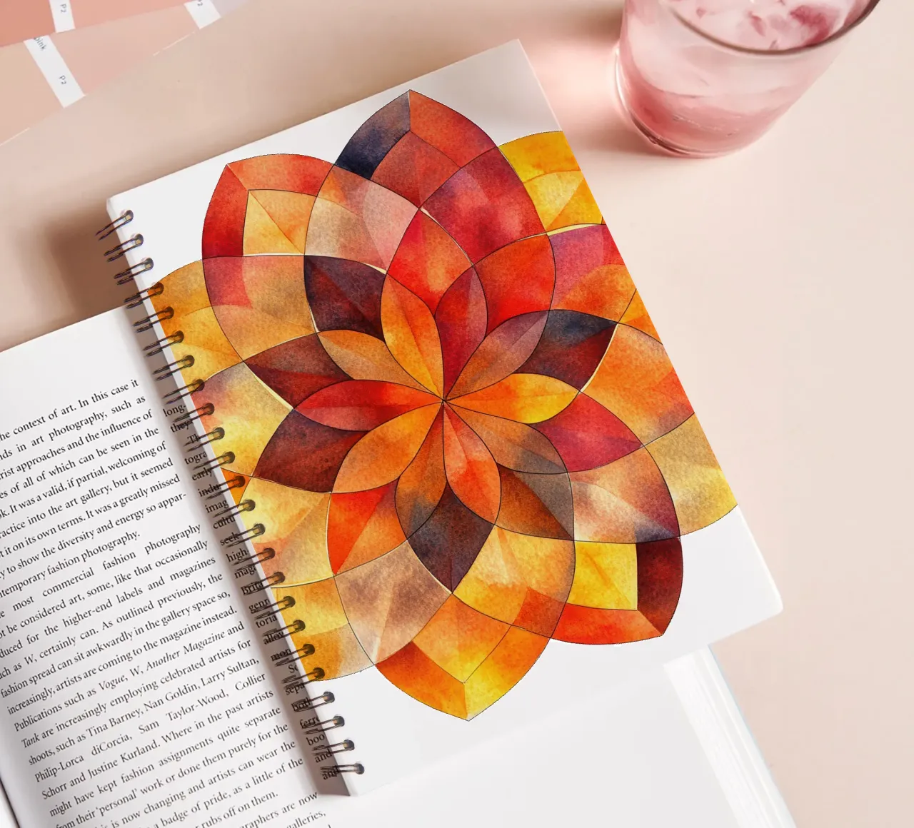 Fall Mandala spiral notebook by Spiritual Touch