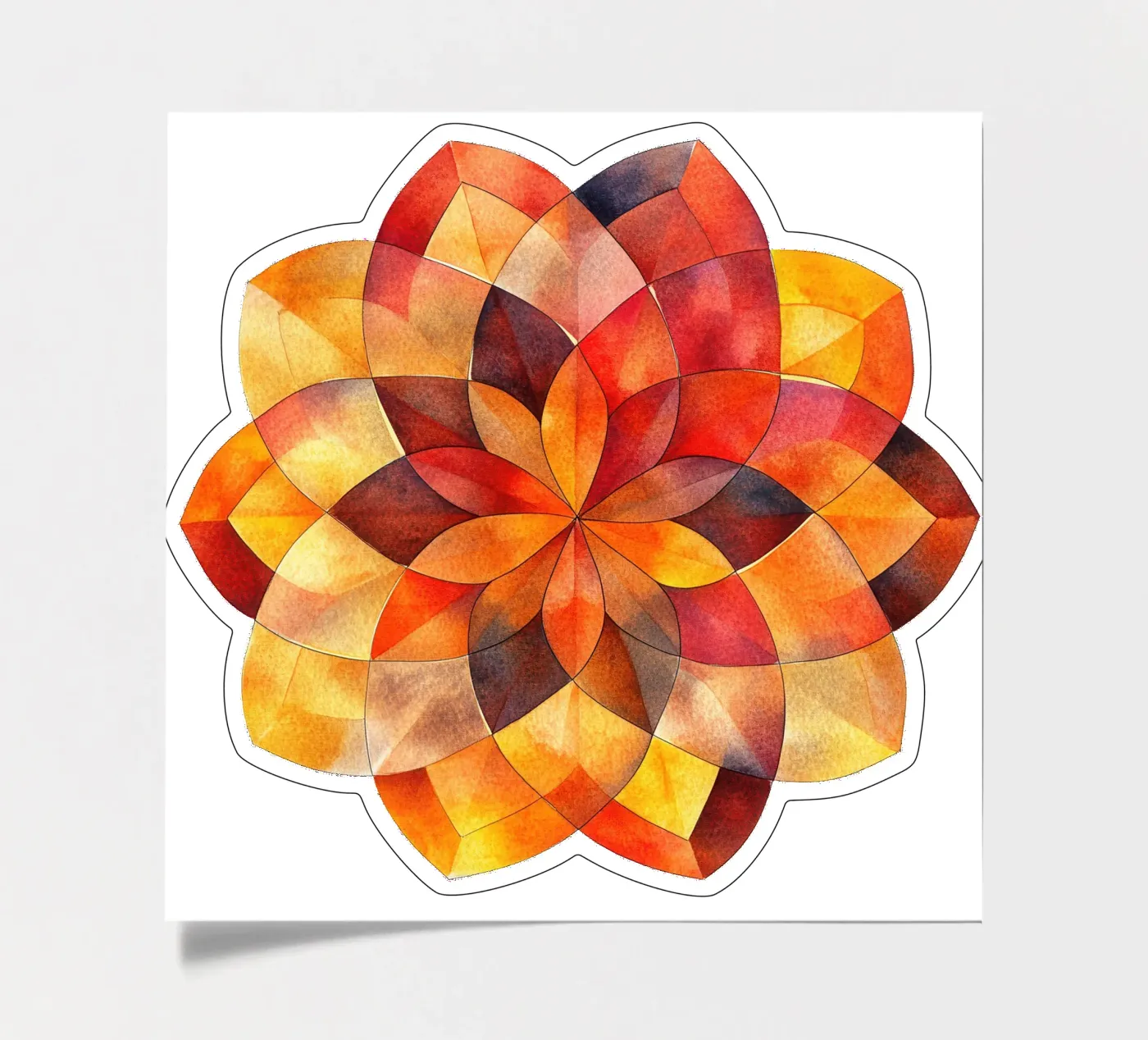 Fall Mandala sticker sheet by Spiritual Touch