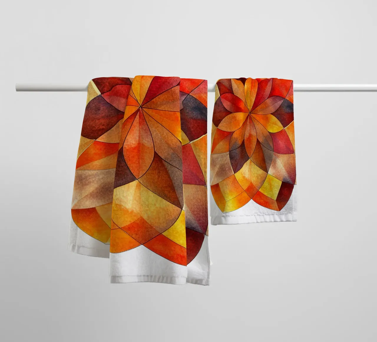 Mandala autunnale asciugamano da bagno da Spiritual Touch
