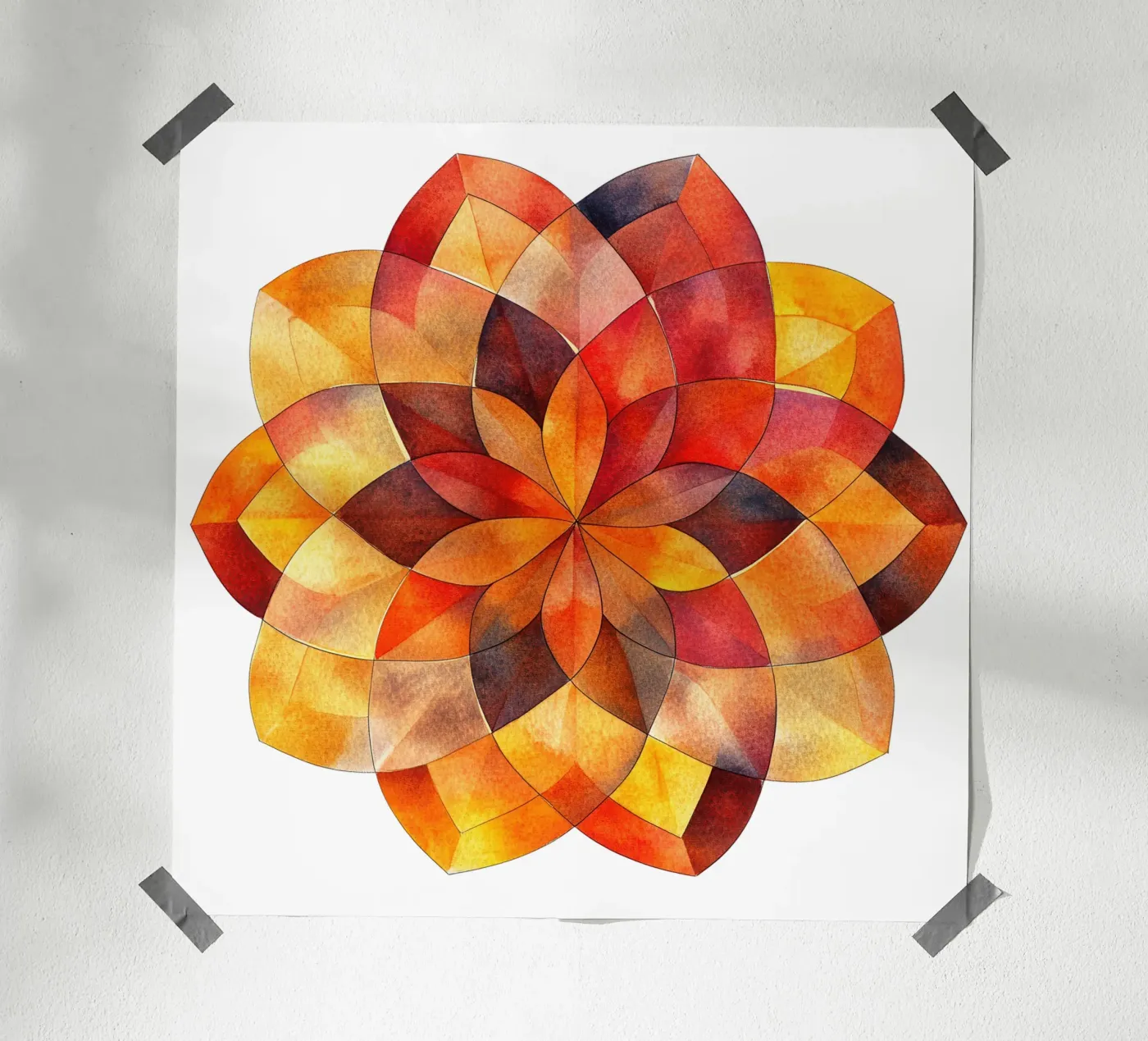 Fall Mandala poster by Spiritual Touch