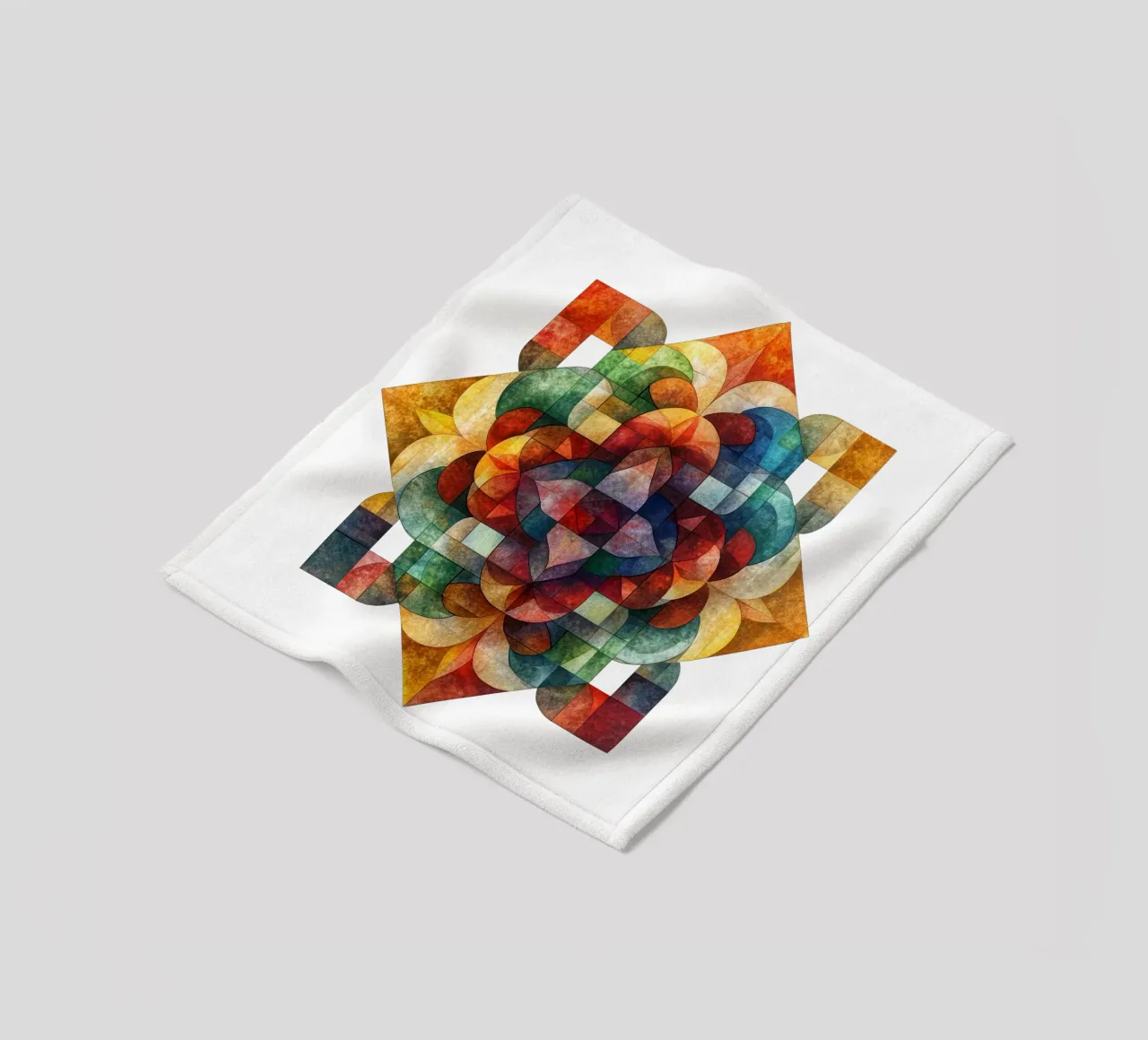 Mandala autunnale coperta in pile da Spiritual Touch