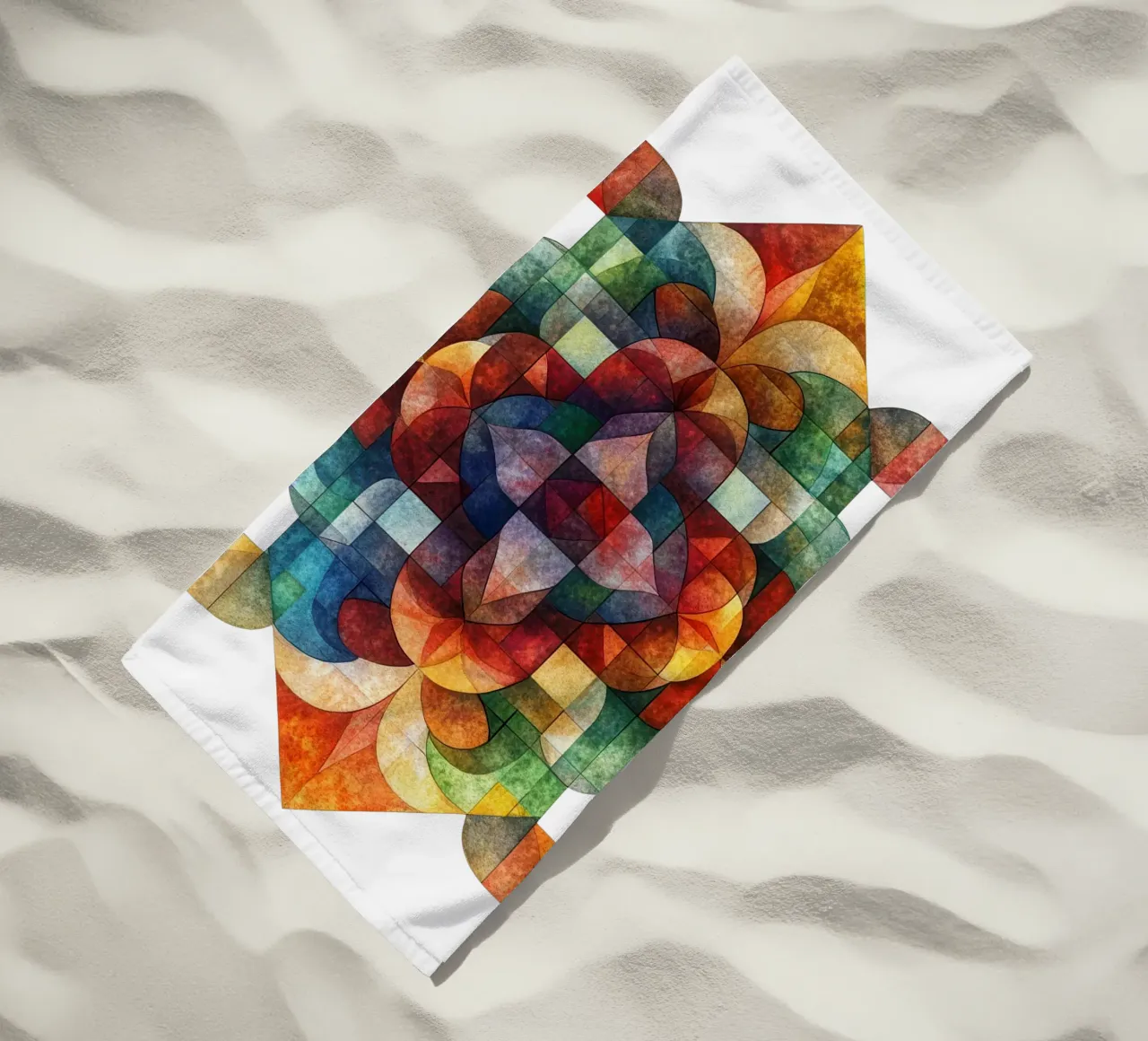 Mandala autunnale telo mare da Spiritual Touch