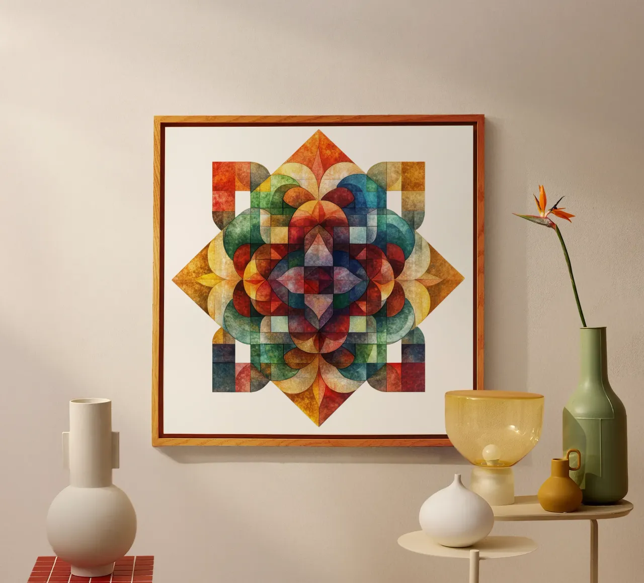 Fall Mandala acryl van Spiritual Touch