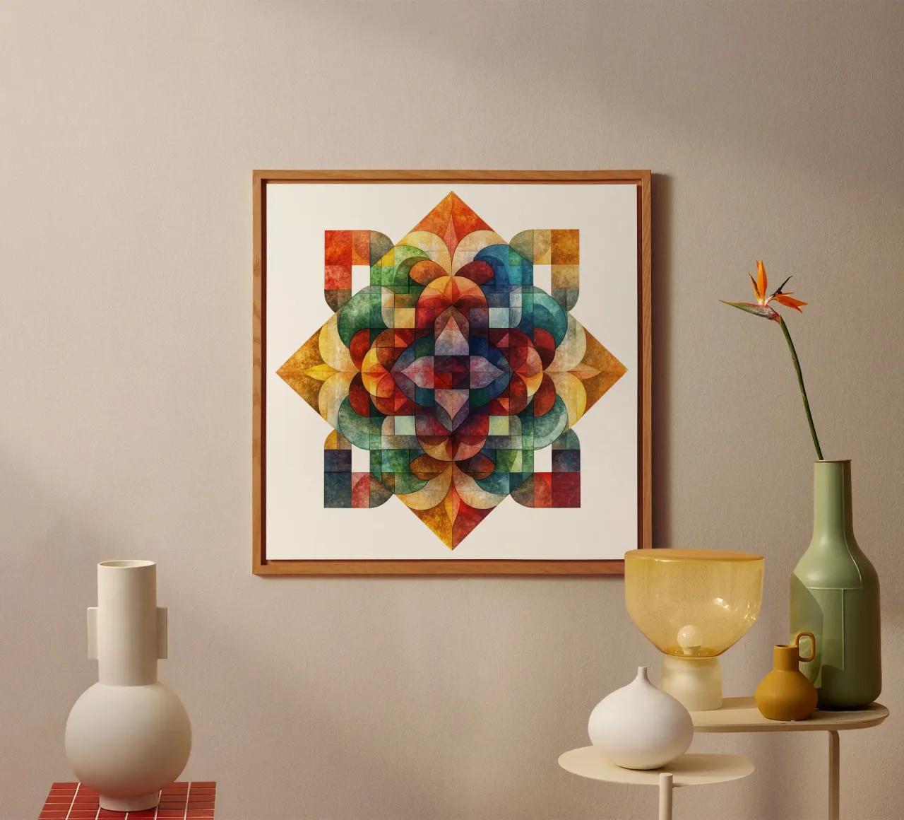 Mandala autunnale alluminio dibond da Spiritual Touch